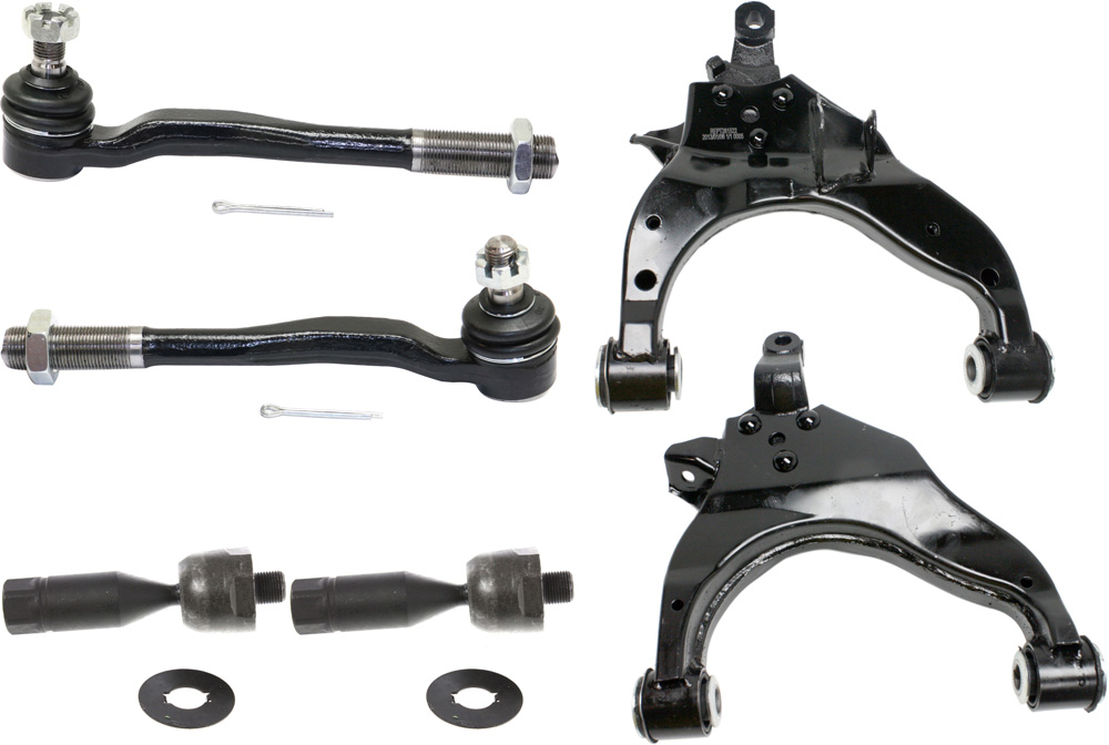 AM 4RUNNER 96-02 FRONT CONTROL ARM KIT RH AND LH Lower 6 pc Kit with Tie Rod Ends SKU KIT 090617-74 OEM 4-806-935-080-480-690-000-000-000-000