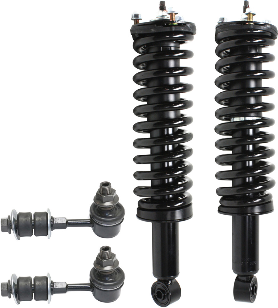 AM TACOMA 95-00 FRONT SUSPENSION KIT RH AND LH 4 pc Kit with Loaded Struts and Sway Bar Links SKU KIT 090617-88 OEM 11081-812171-92140151-27014236