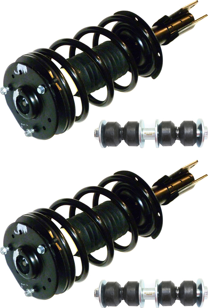 AM MALIBU 97-03 GRAND AM 99-05 FRONT SUSPENSION KIT RH AND LH 4 pc kit with Loaded Strut and Sway Bar Link SKU KIT 090717-41 OEM 22064731-22064732-1015993-2651