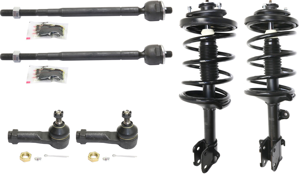 AM ODYSSEY 99-01 FRONT SUSPENSION KIT RH AND LH 6 pc kit with Loaded Struts and Tie Rod Ends SKU KIT 090717-46 OEM 51606S0XA05-51605S0XA05-101632