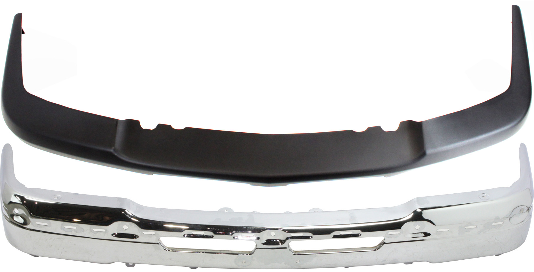 AM AVALANCHE 1500-02-06 SILVERADO 1500 CLASSIC 07-07 FRONT BUMPER COVER 2 pc Kit with Bumper SKU KIT 090717-57 Partslink GM1051110 GM1002416 OEM 15139805-19150310