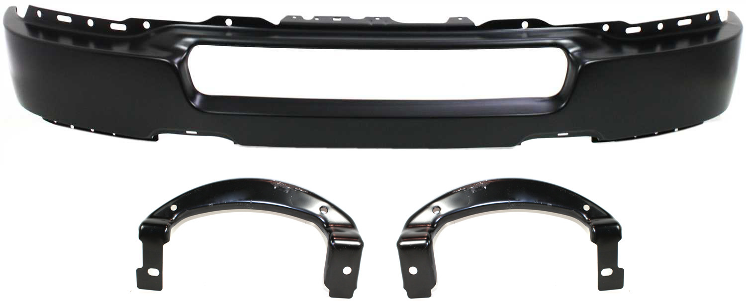 AM F 150-04-05 FRONT BUMPER 3 pc kit with Bumper Brackets SKU KIT 090717-66 Partslink FO1002389 FO1066157 FO1067157 OEM 4L3Z17757EA 4L3Z17755AA 4L3Z17