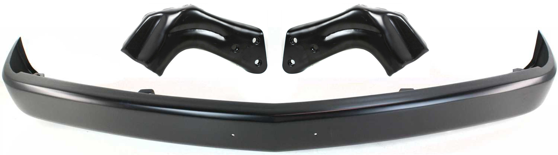 AM C K FULL SIZE P U 94-00 FRONT BUMPER 3 pc kit with Bumper Brackets SKU KIT 090717-70 Partslink GM1002168 GM1066127 GM1067127 OEM 15607509-15686151-15686152