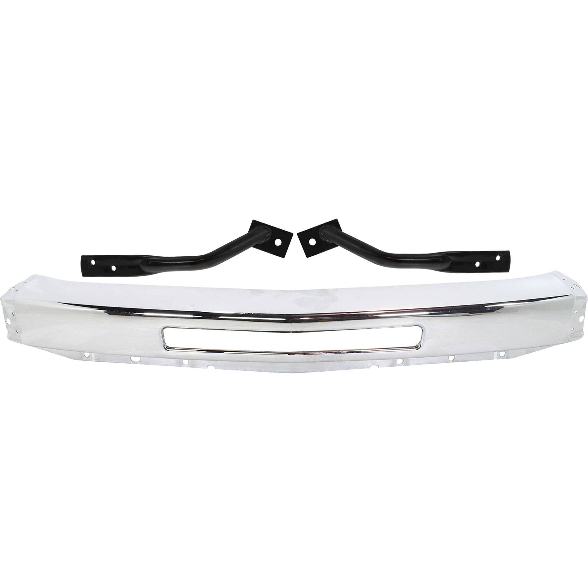 AM SILVERADO 2500 HD SILVERADO 3500 HD 07-10 FRONT BUMPER 3 pc kit with Bumper Brackets SKU KIT 090717-71 Partslink GM1002831 GM1066184 GM1067184 OEM 15941850-25862429-25862430
