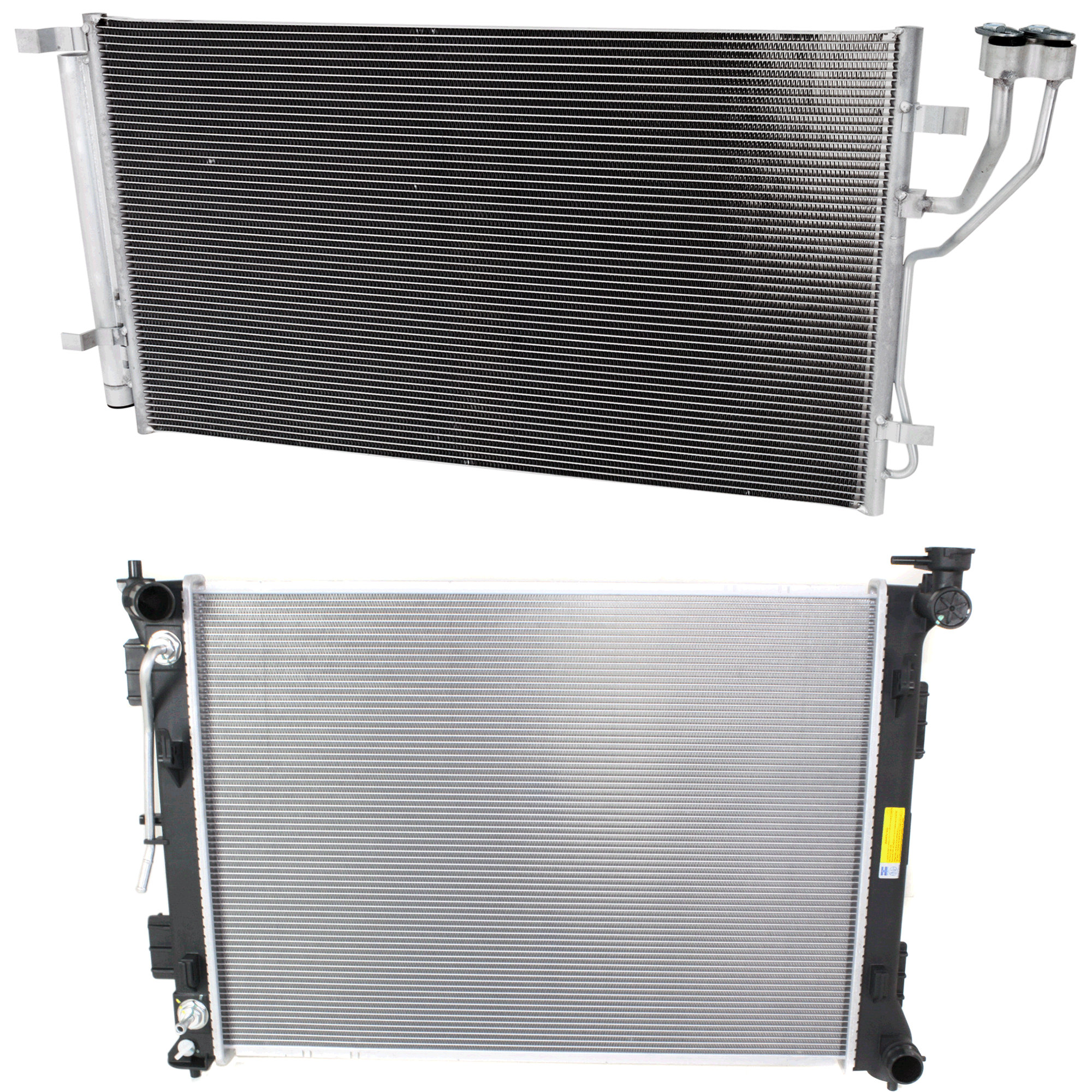 AM OPTIMA 19-20 RADIATOR 2 pc kit 4 Cyl 2.4L Eng. with A C Condenser SKU KIT 090723-48 Partslink KI3010163 KI3030149 OEM 25310C1150-97606D5500