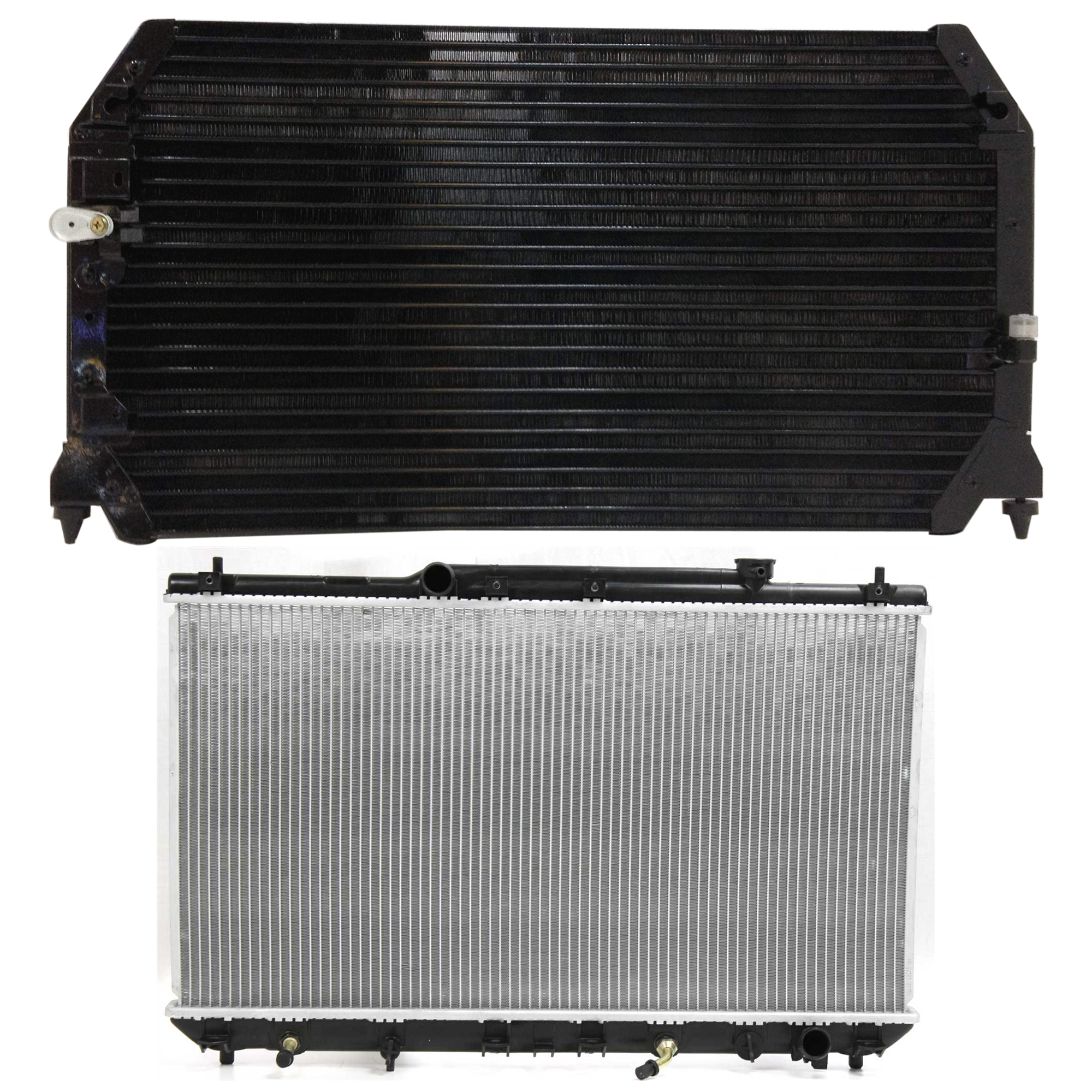AM CAMRY 97-01 RADIATOR 2 pc kit 4 Cyl 2.2L Eng. with A C Condenser SKU KIT 090823-30 Partslink TO3010105 TO3030104 OEM 16410AZ002-8846006061
