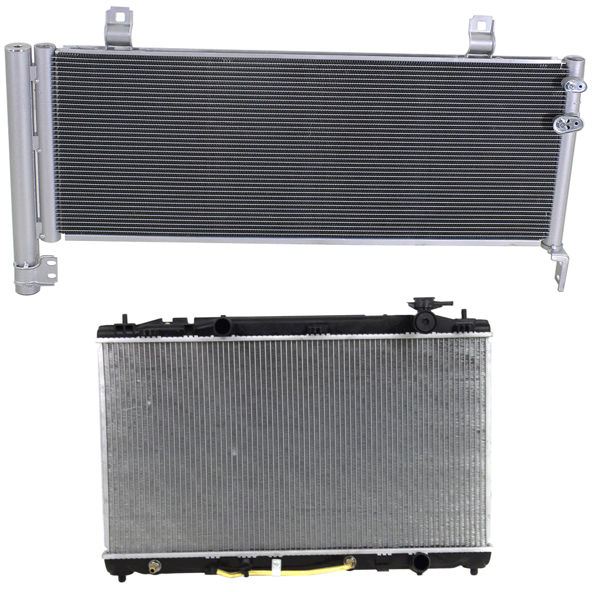 AM CAMRY 07-11 RADIATOR 2 pc kit 4 Cyl 2.4L Eng. with A C Condenser SKU KIT 090823-31 Partslink TO3010312 TO3030313 OEM 164000H210-8846033120-88460330