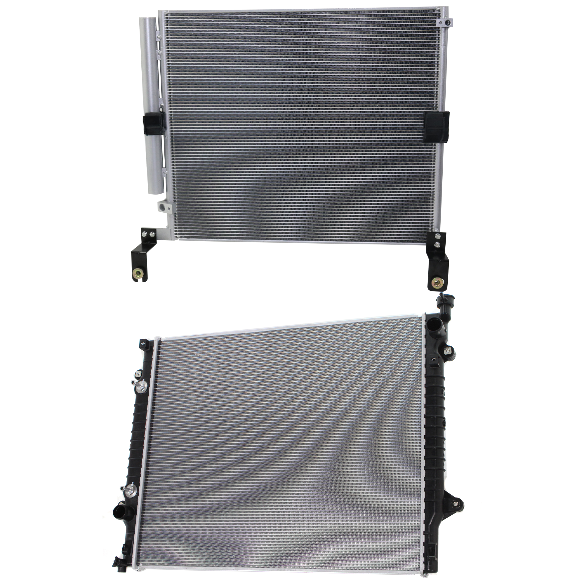 AM TACOMA 16-23 RADIATOR 2 pc kit 6 Cyl 3.5L Eng. with A C Condenser SKU KIT 090823-42 Partslink TO3010349 TO3010350 TO3030329 OEM 164100P290-164100P300-164100C4