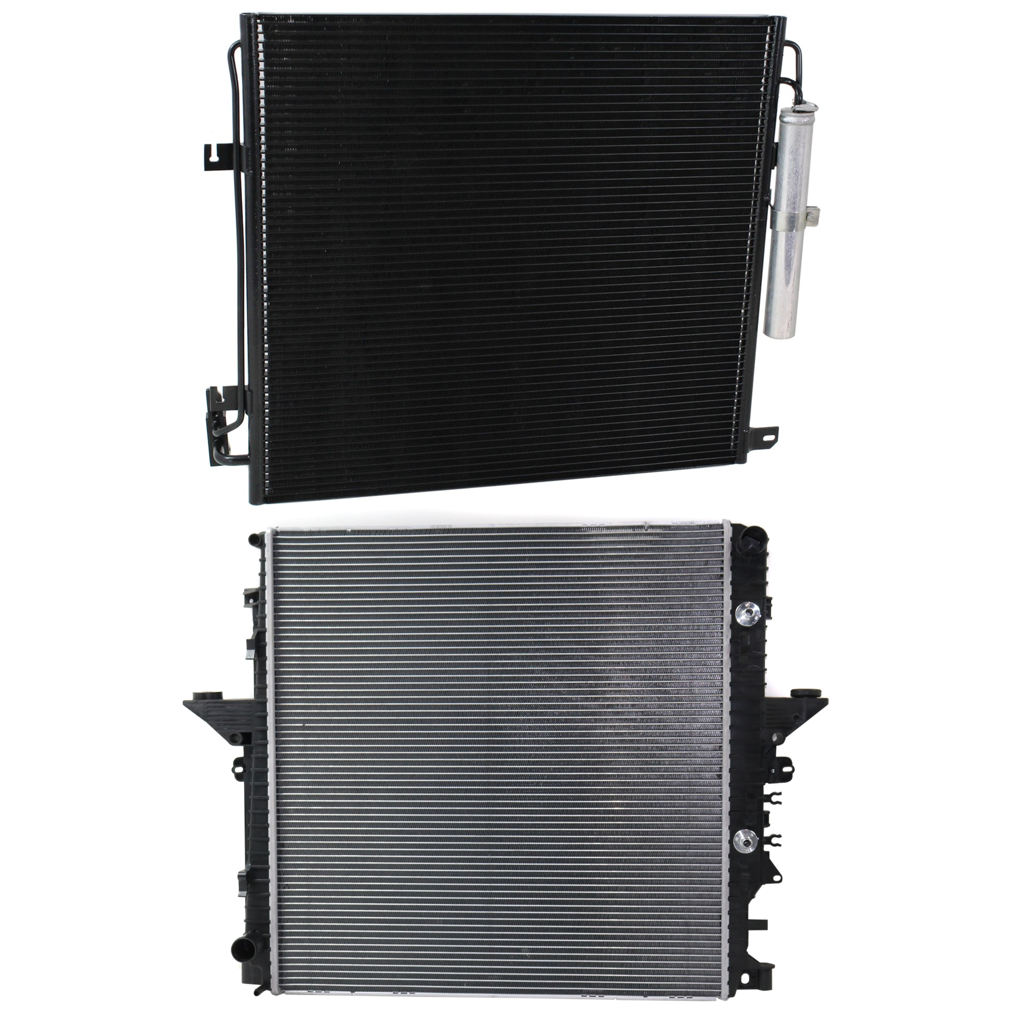 AM LR3-05-09 RANGE ROVER SPORT 06-09 RADIATOR KIT 2 pc Kit 6-8 Cyl 4.0-4.2-4.4L Eng. with A C Condenser SKU KIT 090823-49 Partslink RO3030109 OEM PCC500490 PCC500550 PCC500680