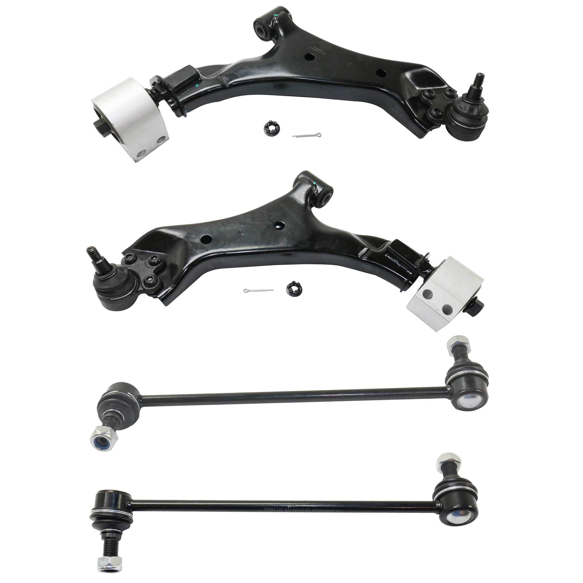 AM EQUINOX TERRAIN 10-17 FRONT SUSPENSION KIT RH AND LH 4 pc kit with Control Arms and Sway Bar Links SKU KIT 090922-05 OEM 20945780-20945779-1017500-2653