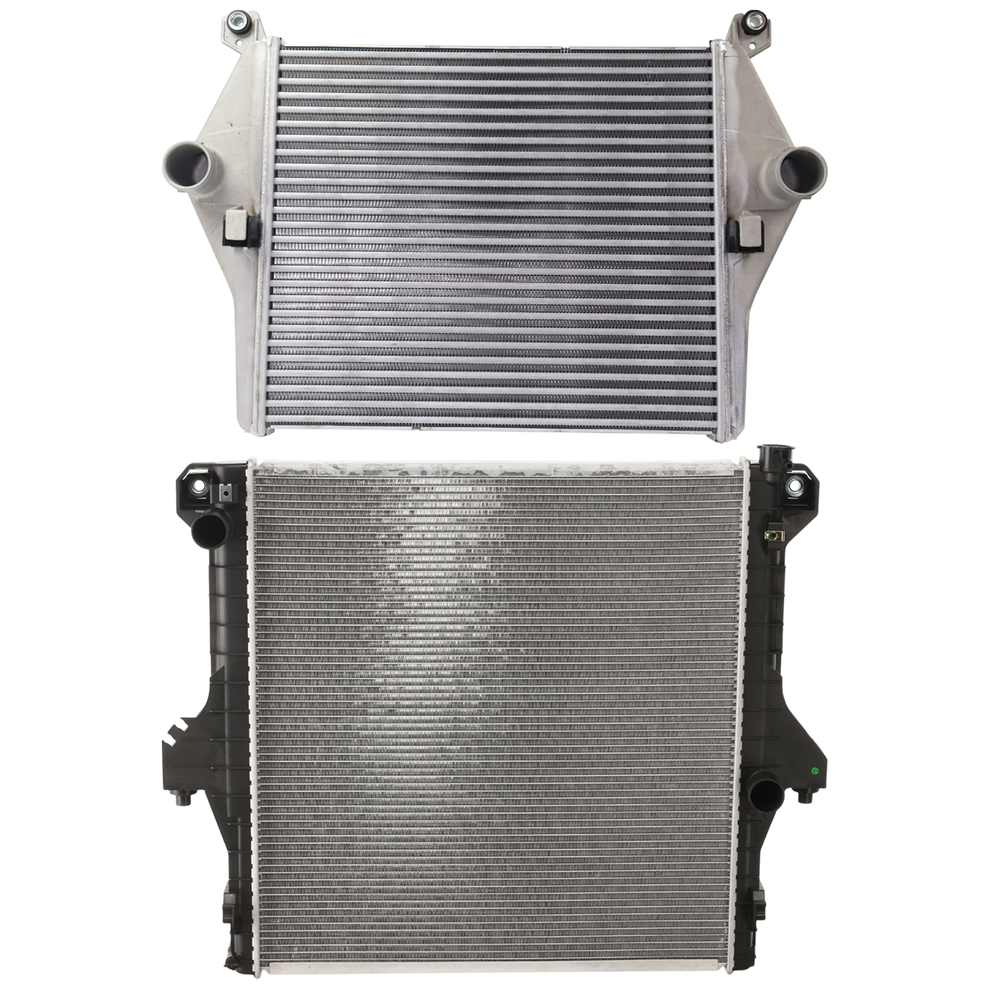 AM RAM 2500-3500 PICKUP 03-09 INTERCOOLER 2 pc Kit 5.9L 6.7L Eng. Diesel includes Radiator SKU KIT 090925-31 Partslink CH3010304 CH3010359 OEM 52028900AG 55056816AA