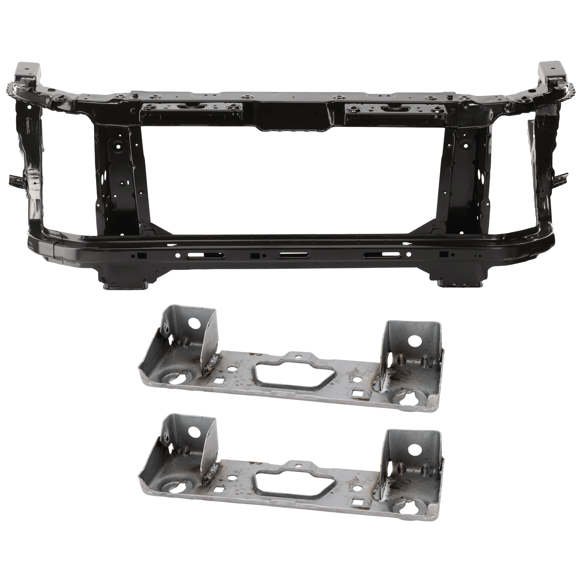 AM CANYON COLORADO 15-22 RADIATOR SUPPORT 3 pc Kit Assembly Steel includes Grille Brackets SKU KIT 090925-33 Partslink GM1207113 OEM 84827977