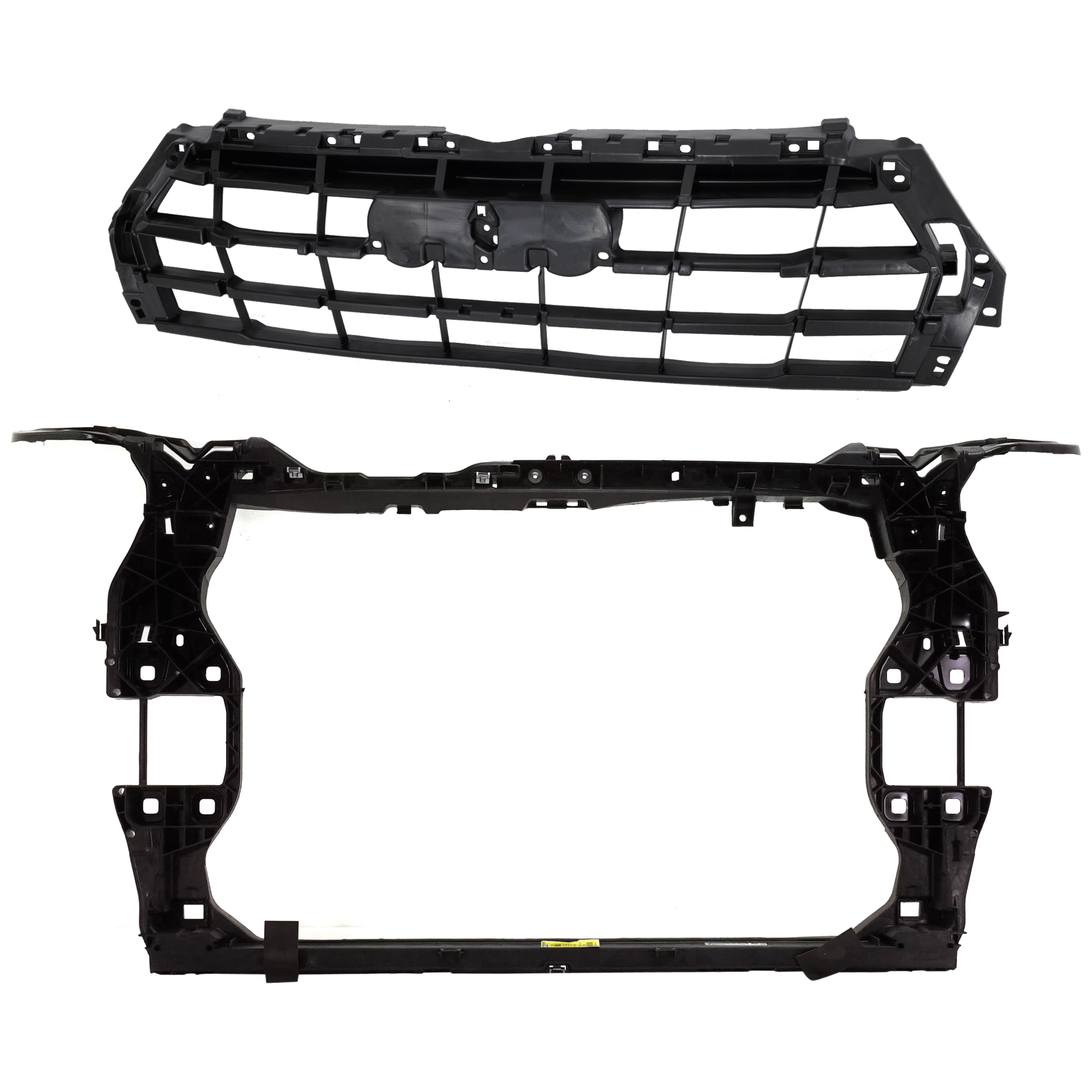 AM Q5-18-20 RADIATOR SUPPORT 2 pc Kit Plastic with Steel includes Grille Bracket SKU KIT 090925-41 Partslink AU1207102 OEM 80A853692