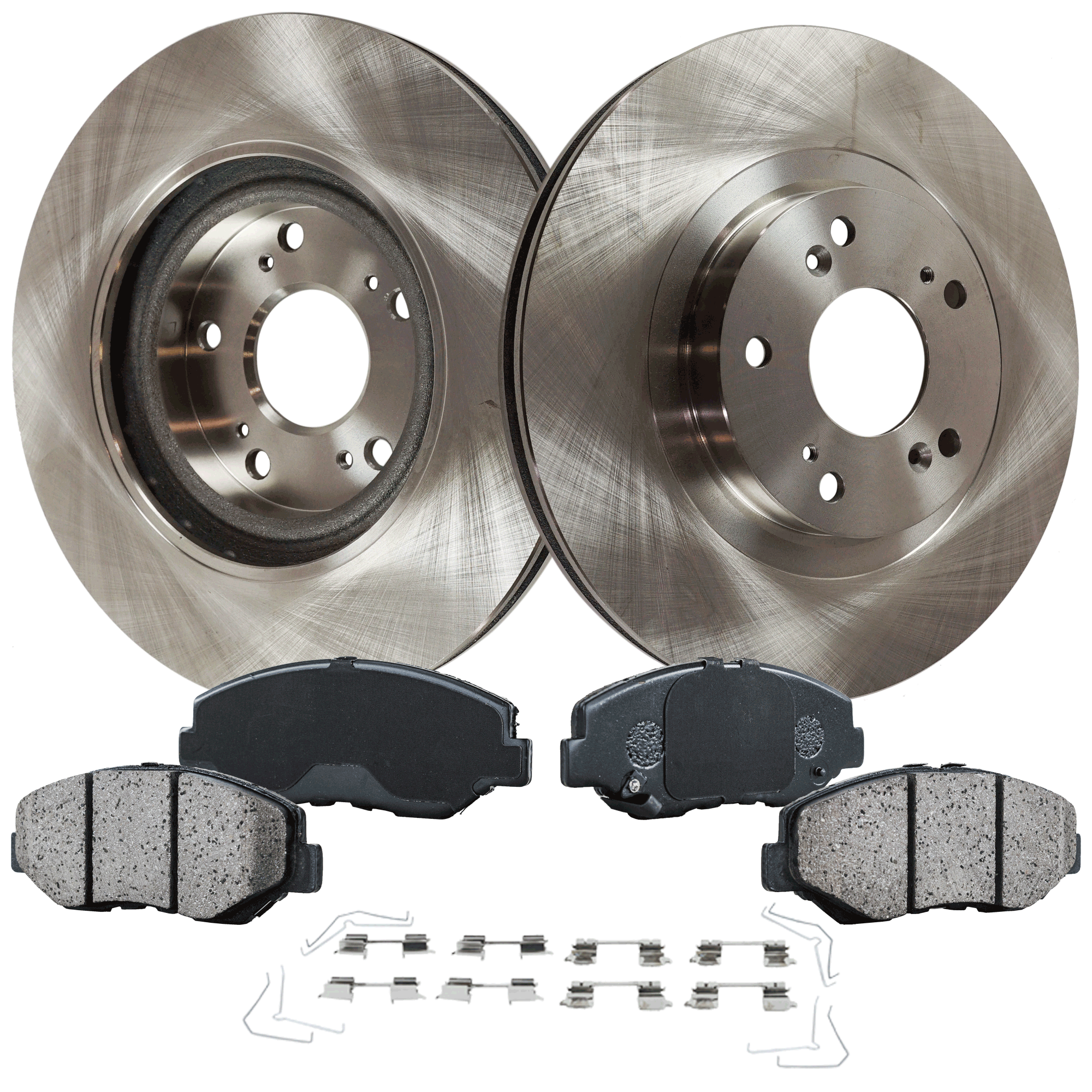 AM CIVIC 12-15 CR V 05-06 ILX 13-15 FRONT BRAKE DISC AND PAD KIT 4 pc kit SKU KIT 091022-03 OEM 45251SVBA50-45251TR7A00-45022S