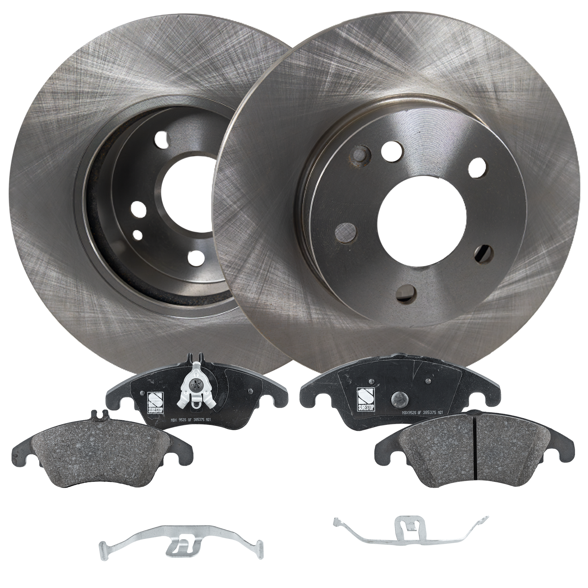 AM C250-12-15 FRONT BRAKE DISC AND PAD KIT 4 pc kit SKU KIT 091121-1450 OEM 2044210912-0054201020-00542013
