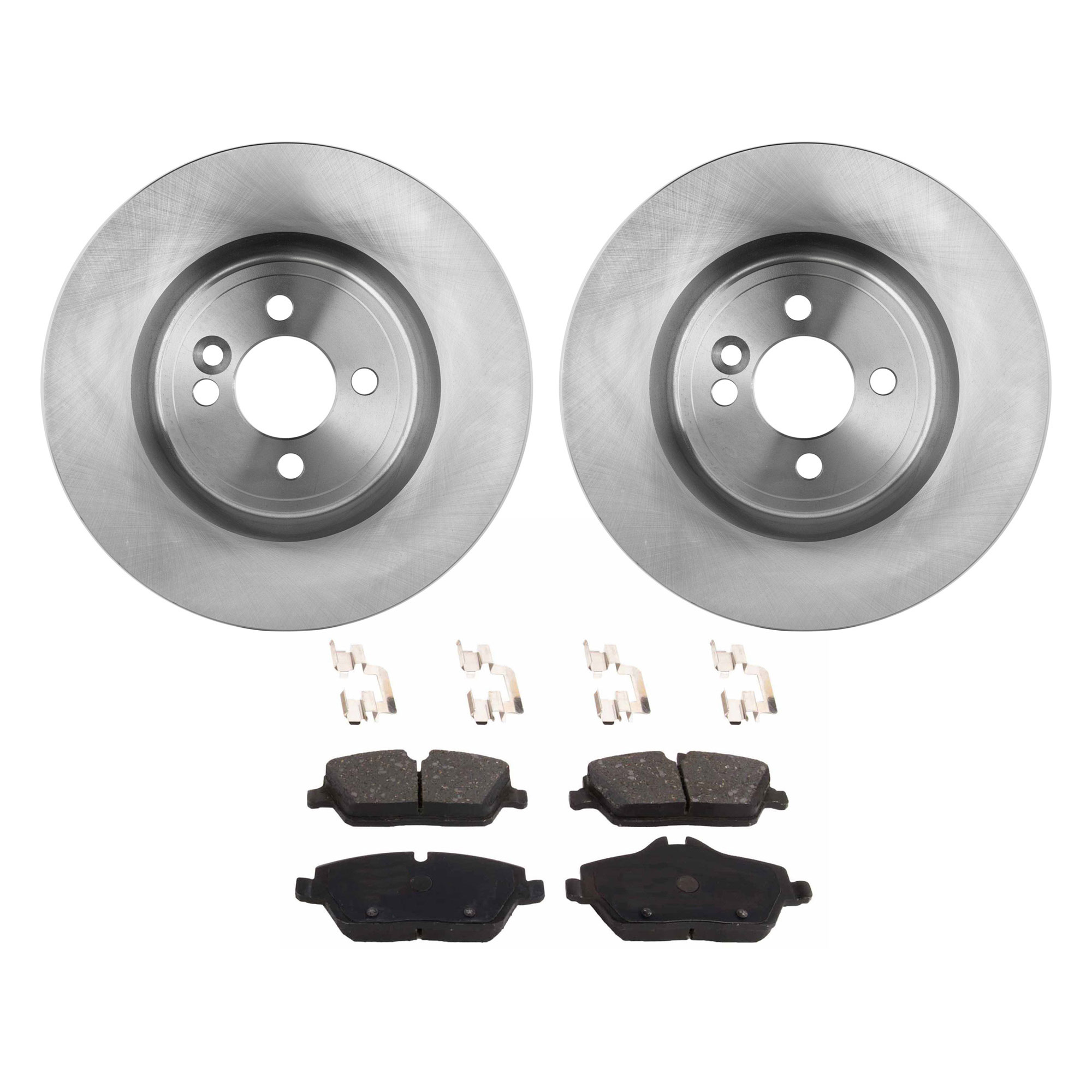 AM COOPER 08-11 FRONT BRAKE DISC AND PAD KIT 4 pc kit SKU KIT 091121-1481 OEM 34116774986-34116858652-341068