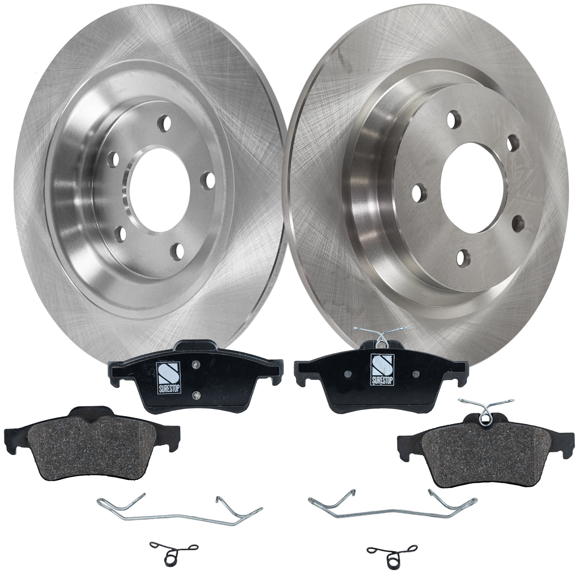AM MAZDA 5-06-15 REAR BRAKE DISC AND PAD KIT 4 pc kit SKU KIT 091121-1489 OEM C23Y26251A C26Y26251 C26Y26251