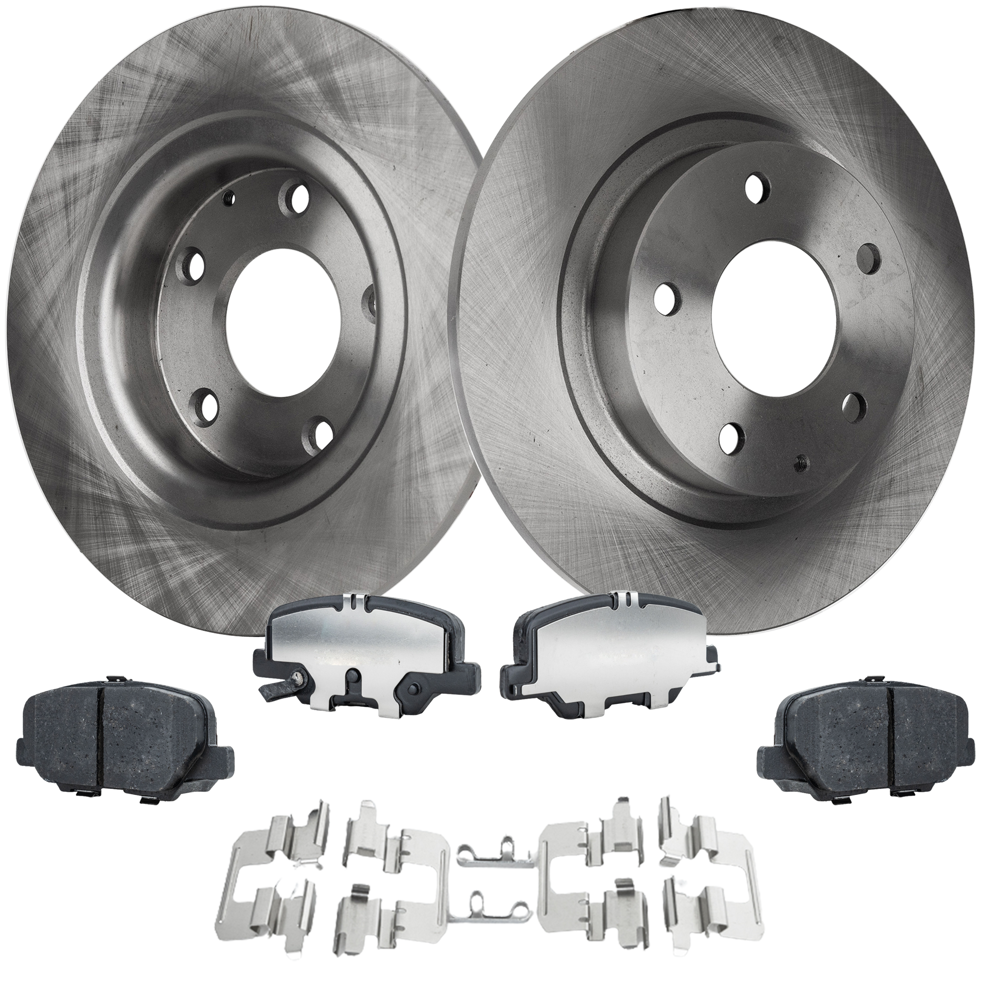 AM MAZDA 6-14-15 REAR BRAKE DISC AND PAD KIT 4 pc kit SKU KIT 091121-1491 OEM 44788-0833581-850355-60080051