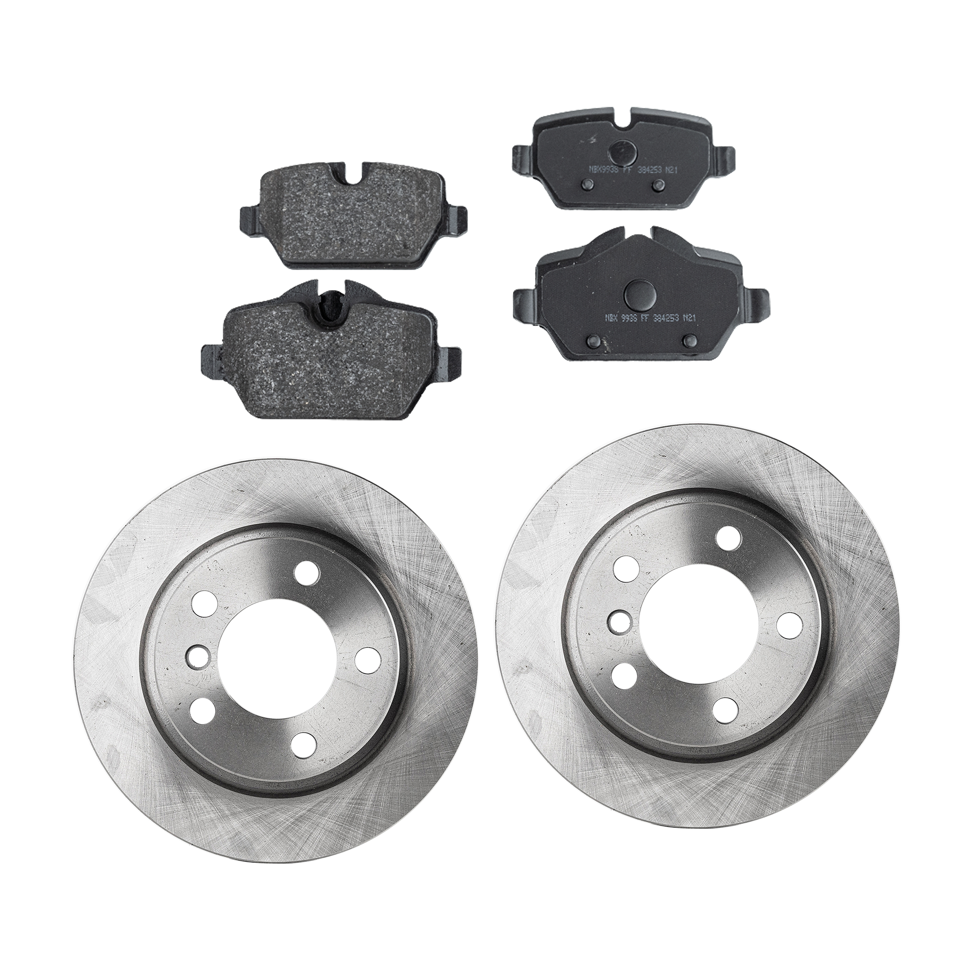 AM COOPER COUNTRYMAN 11-16 COOPER PACEMAN 13-16 REAR BRAKE DISC AND PAD KIT 4 pc kit SKU KIT 091121-1530 OEM 45574-850330-60032010-45574G 9