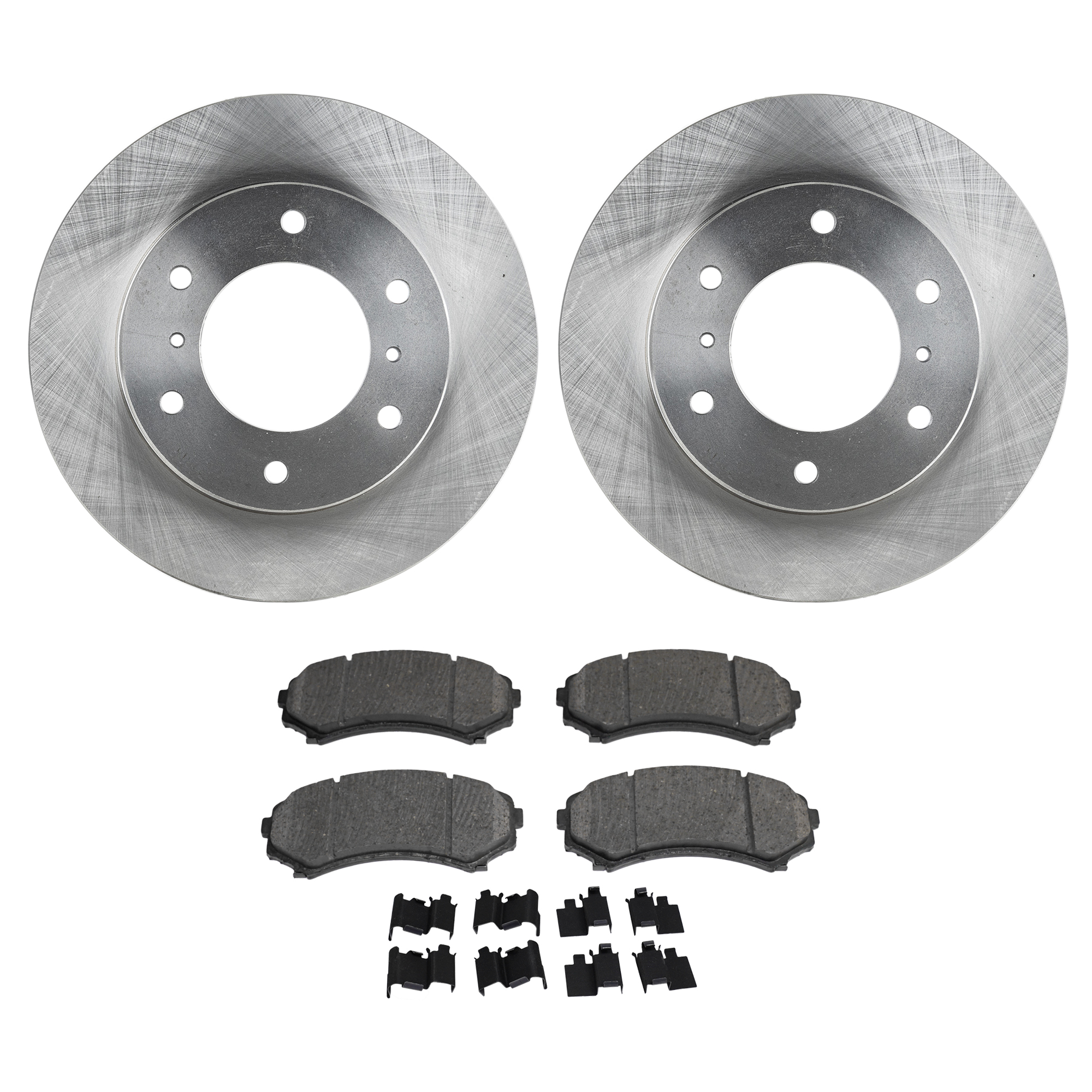 AM MONTERO 01-06 FRONT BRAKE DISC AND PAD KIT 2 Wheel Set SKU KIT 091121-1579 OEM MR407116 MR407289-8972872630 M