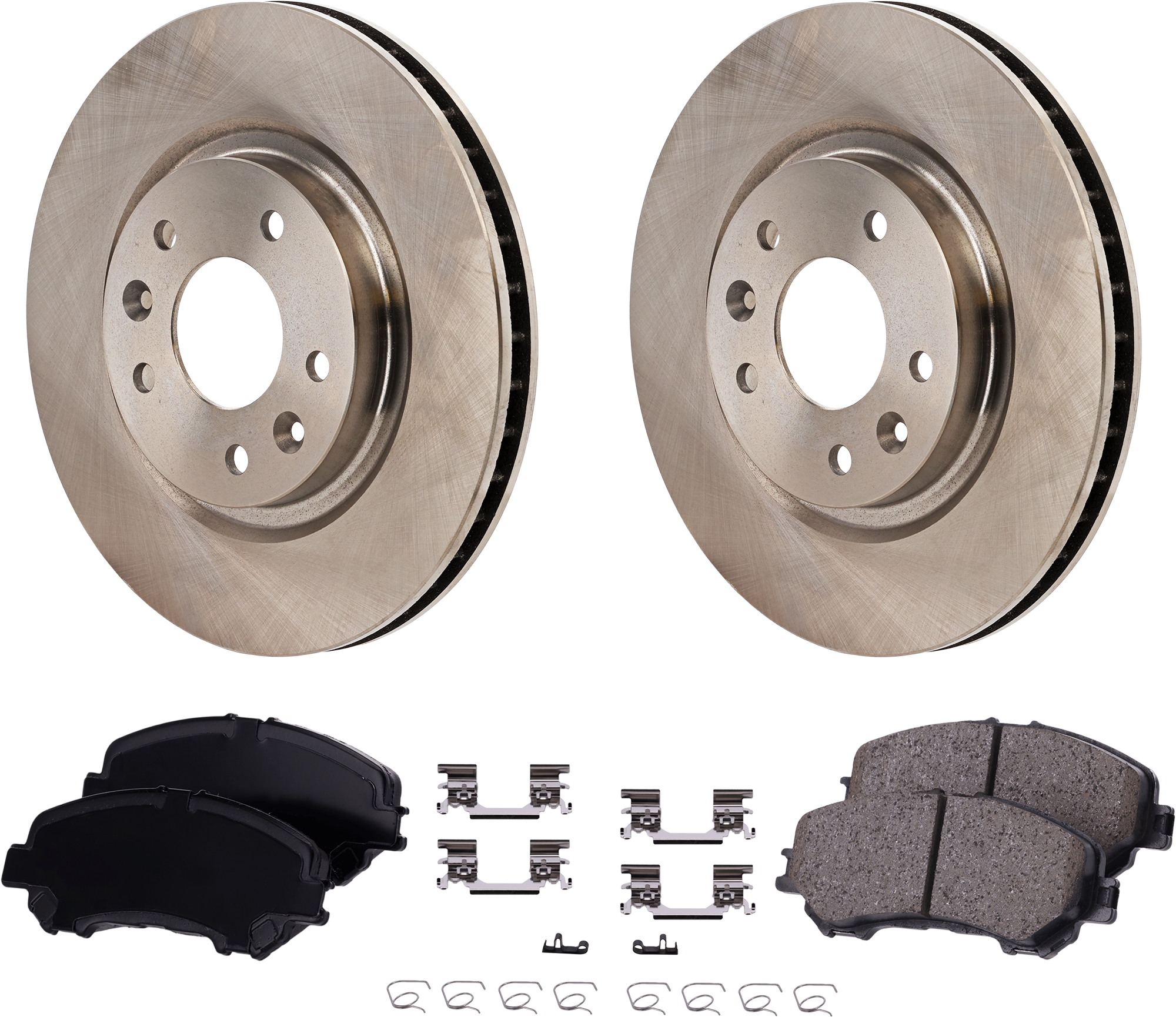 AM ROGUE 14-20 ROGUE SPORT 17-20 FRONT BRAKE DISC AND PAD KIT 4 pc Kit SKU KIT 091121-1611 OEM 44822-0833593-850376-60067106