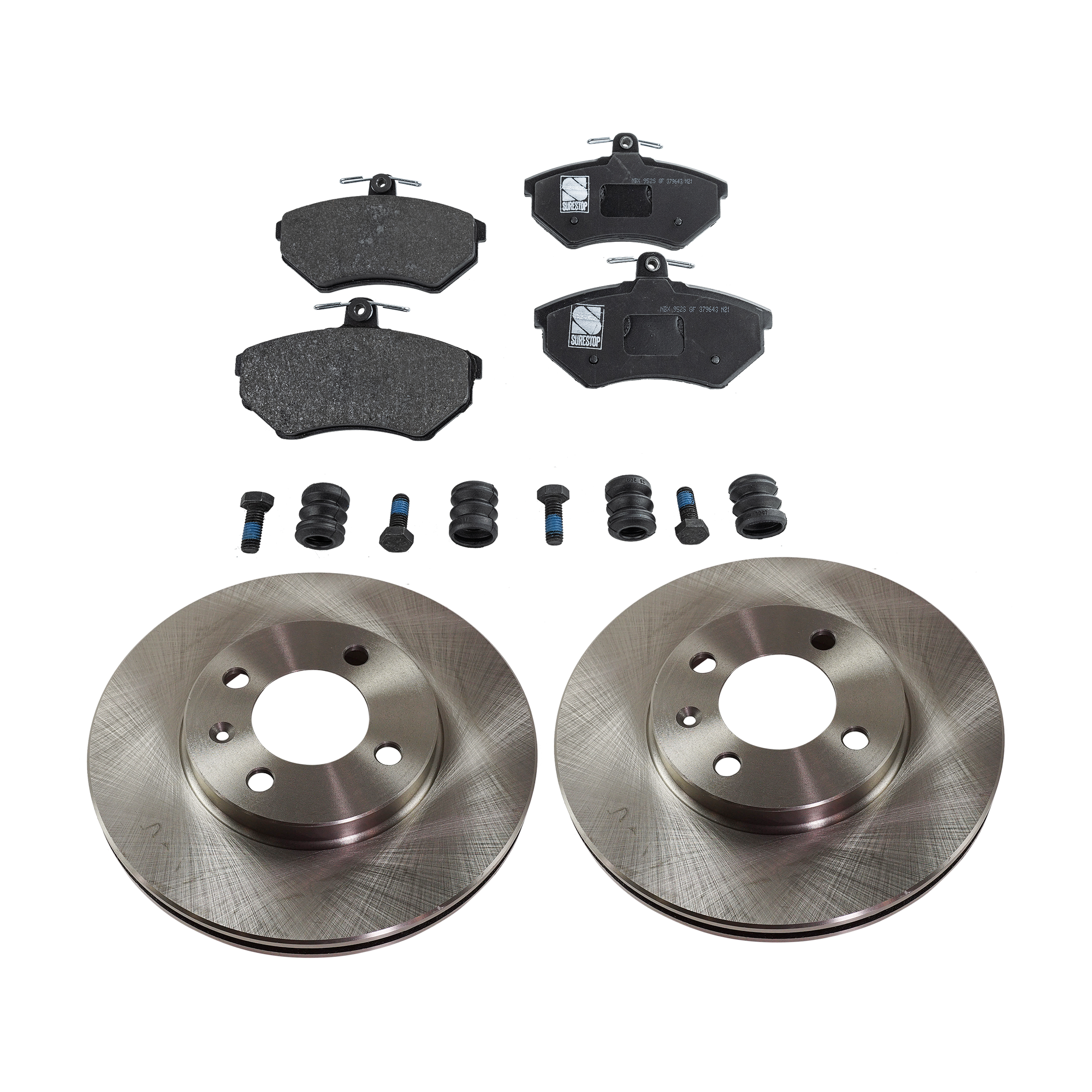 AM CABRIO 95-02 JETTA 88-98 PASSAT 90-97 SCIROCCO 86-88 FRONT BRAKE DISC AND PAD KIT 2 Wheel Set SKU KIT 091121-1622 OEM 321615301D 1HM698151A 35769815