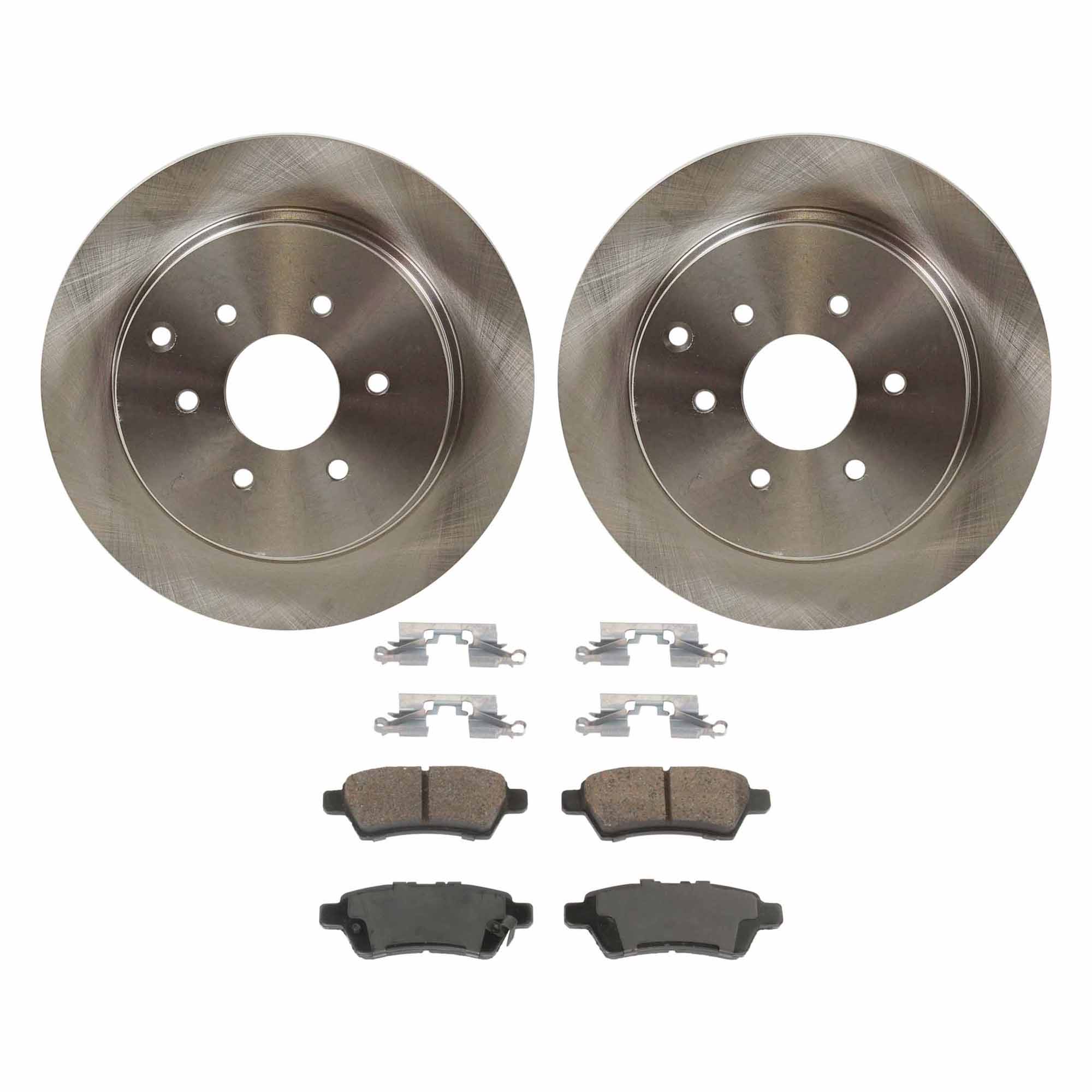 AM PATHFINDER 05-12 REAR BRAKE DISC AND PAD KIT 4 pc kit SKU KIT 091121-1652 OEM 43206EA000-43206ET000-43206EB3