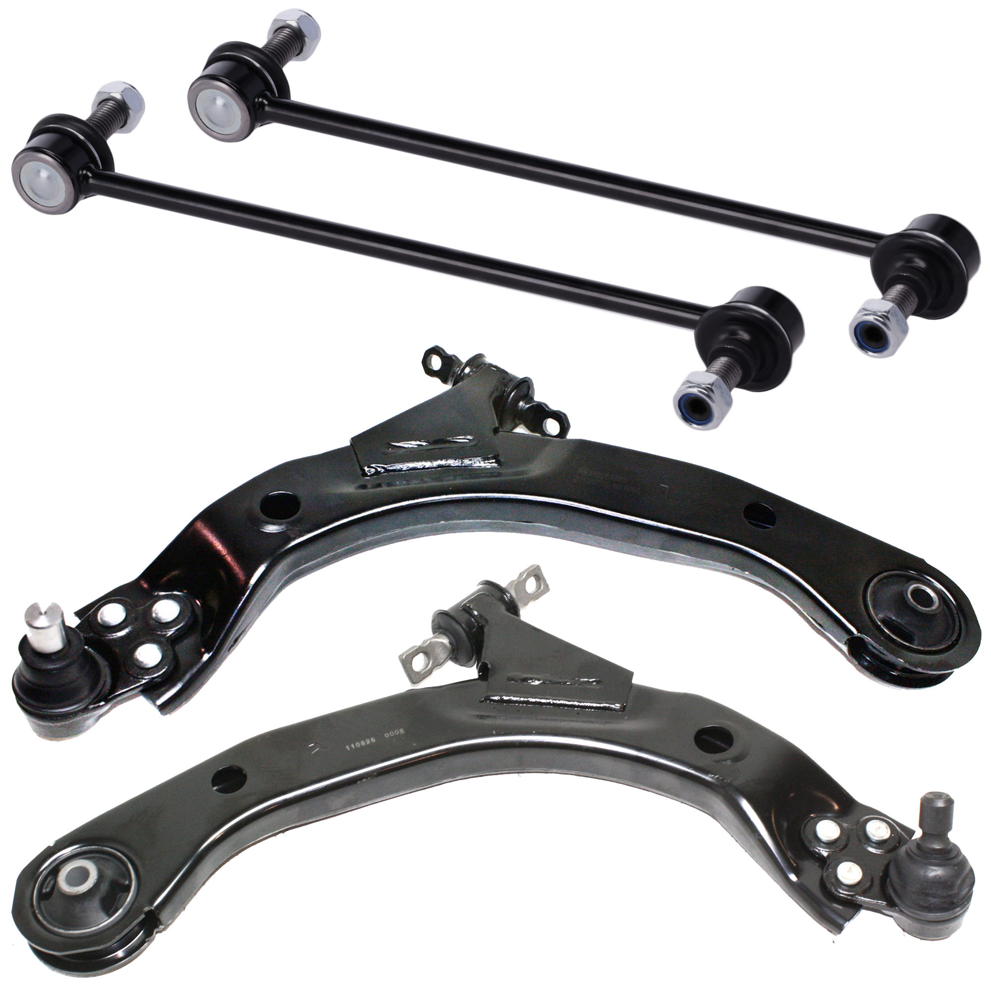 AM ION 03-07 COBALT 05-10 FRONT CONTROL ARM KIT RH AND LH Lower w ball joint s 4 pc Kit with Sway Bar Link SKU KIT 091217-10 OEM 25984680-25984681-20784686