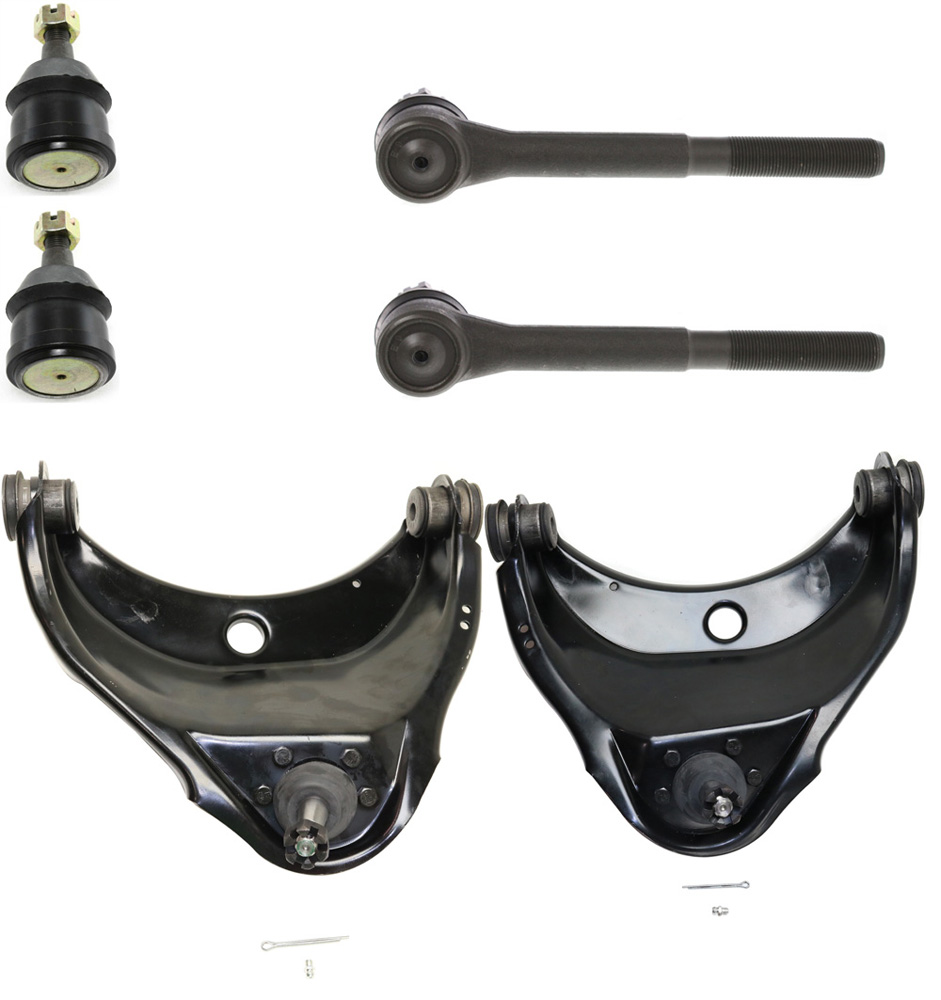 AM C1500-93-99 EXPRESS SAVANA 1500-2500-96-02 FRONT CONTROL ARM KIT RH AND LH Upper w ball joint s 6 pc Kit with Ball Joint and Tie Rod End SKU KIT 091217-19 OEM 104101-2601312-5051134-1561642
