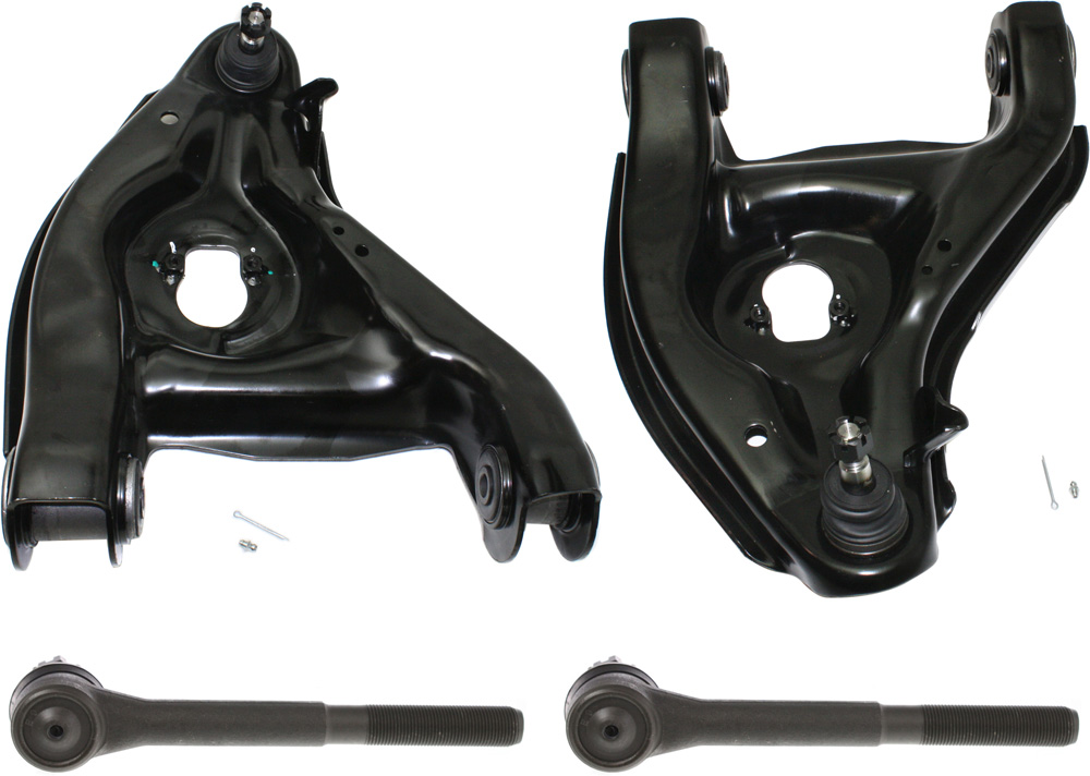 AM C1500-88-99 EXPRESS SAVANA VAN 96-02 FRONT CONTROL ARM KIT RH AND LH Lower w ball joint s 4 pc Kit with Tie Rod End SKU KIT 091217-22 OEM 15665555-15665554-310386-38600