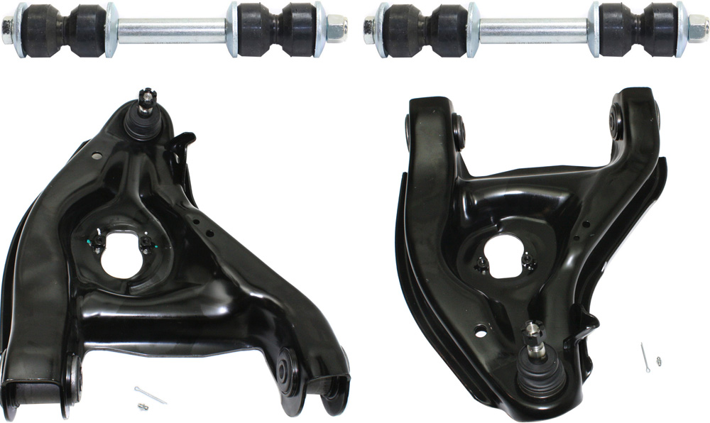 AM C2500-88-00 TAHOE 95-00 FRONT CONTROL ARM KIT RH AND LH Lower w ball joint s 4 pc Kit with Sway Bar Link SKU KIT 091217-23 OEM 15665555-15665554