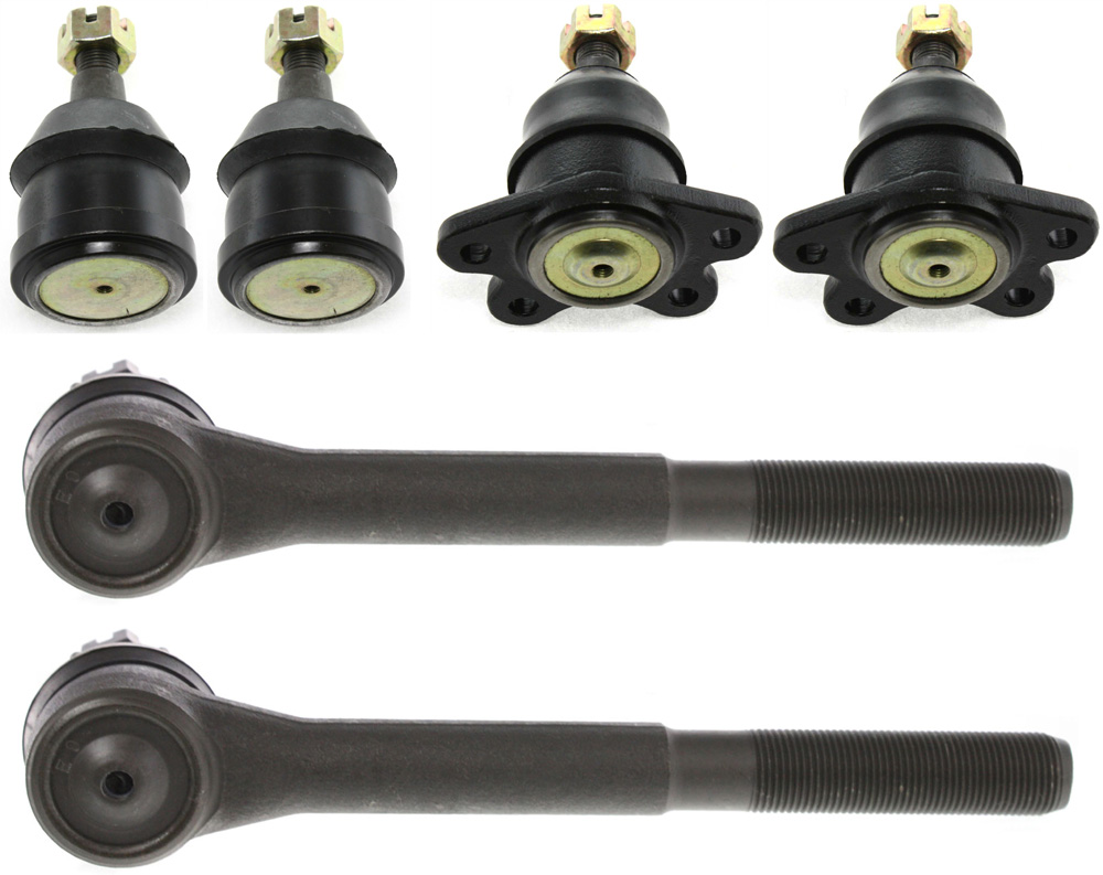 AM C K FULLSIZE P U 93-00 EXPRESS SAVANA VAN 96-02 FRONT SUSPENSION KIT RH AND LH 6 pc Kit with Ball Joints and Tie Rod Ends SKU KIT 091217-29 OEM 104101-2601312-5051134-1561642