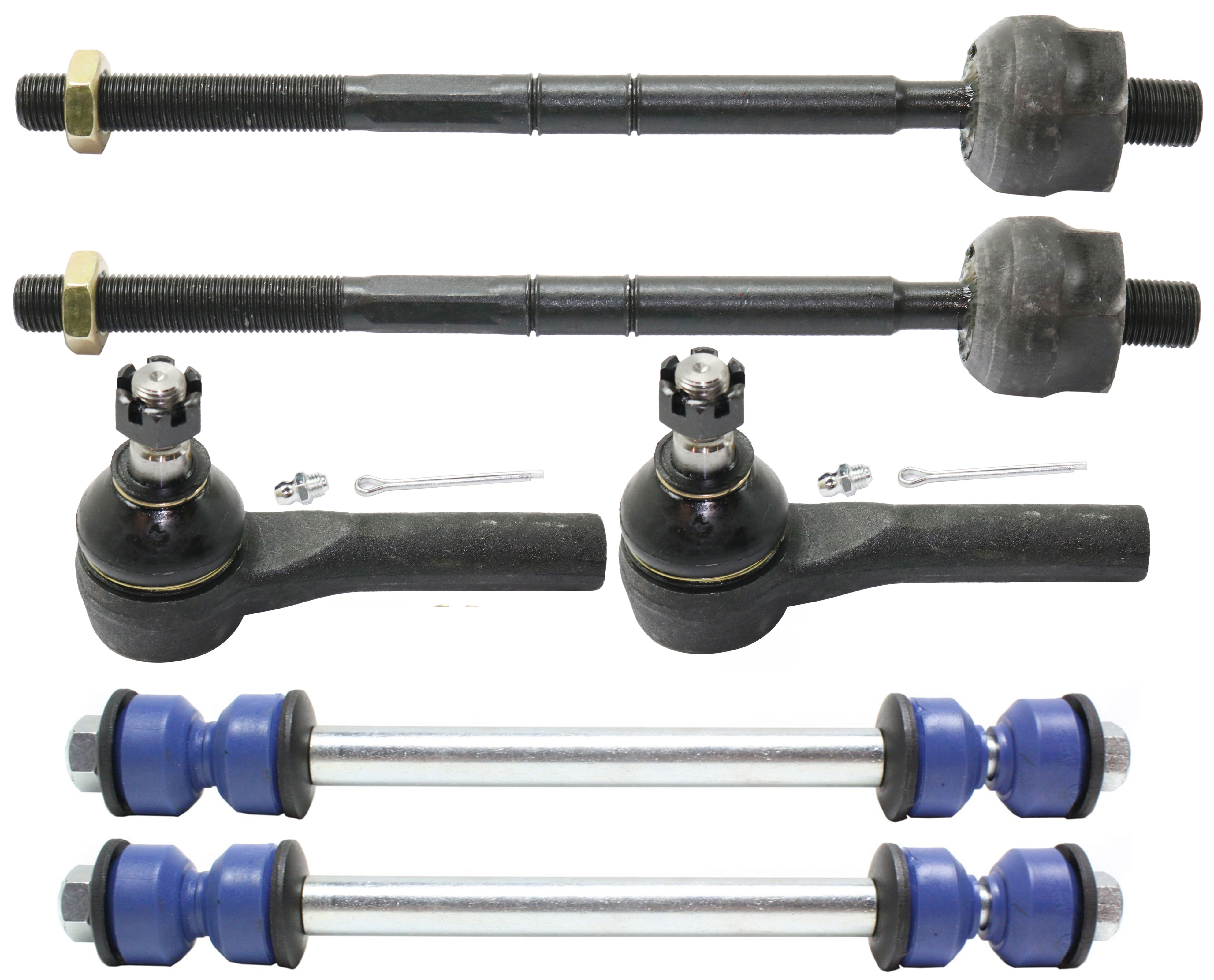 AM EXPLORER SPORT 01-03 EXPLORER SPORT TRAC 01-05 FRONT SUSPENSION KIT RH AND LH 6 pc Kit with Sway Bar Links and Tie Rod Ends SKU KIT 091217-68 OEM 688000-1016770-2651312-2651548