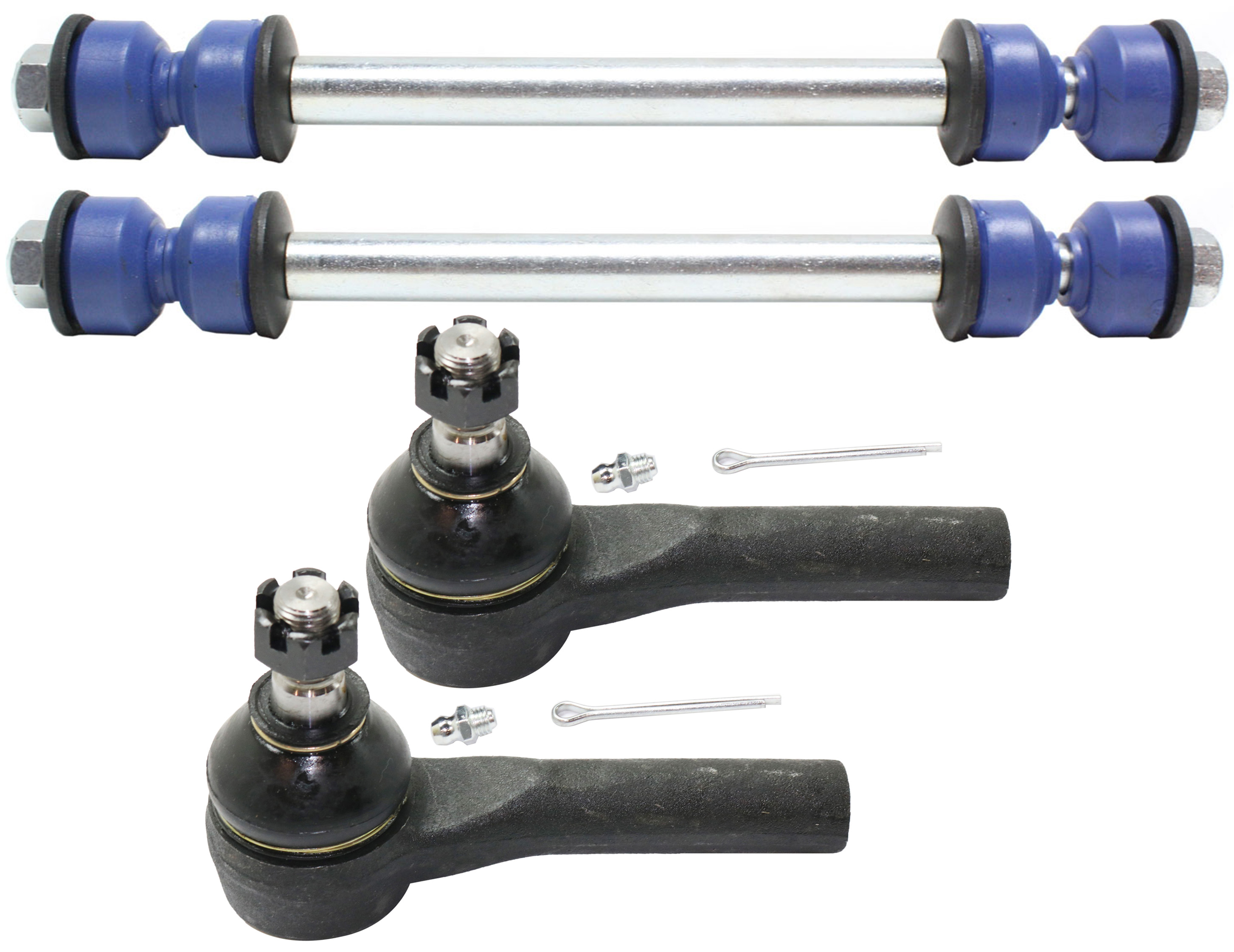 AM EXPLORER SPORT TRAC 01-05 FRONT SUSPENSION KIT RH AND LH 4 pc Kit with Sway Bar Links and Tie Rod Ends SKU KIT 091217-69 OEM 688000-1016770-2651312-2651548