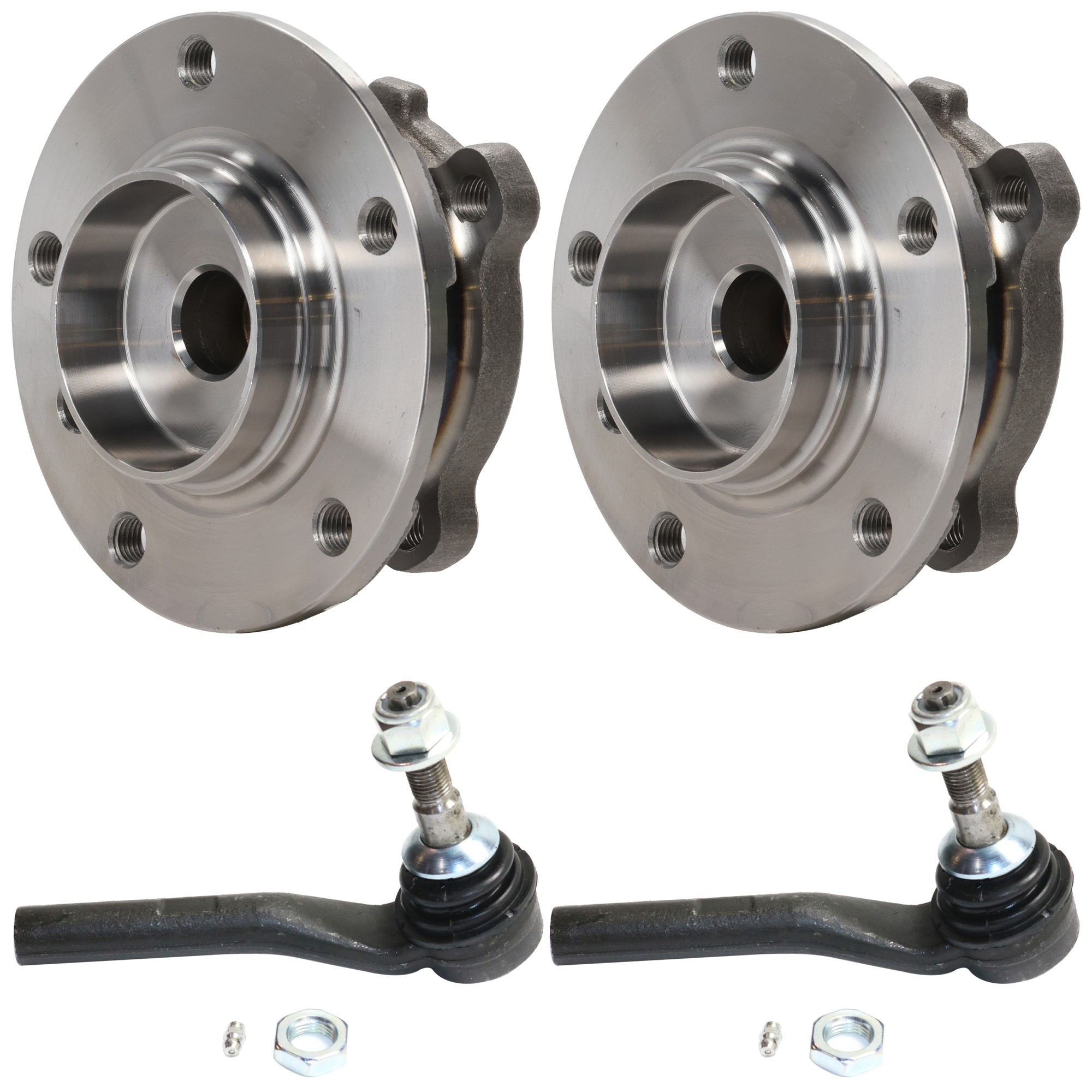 AM 5 SERIES 04-10 FRONT SUSPENSION KIT RH AND LH 4 pc kit with Tie Rod Ends and Wheel Hubs SKU KIT 091217-84 OEM 1015521-2693543-4012206-321067