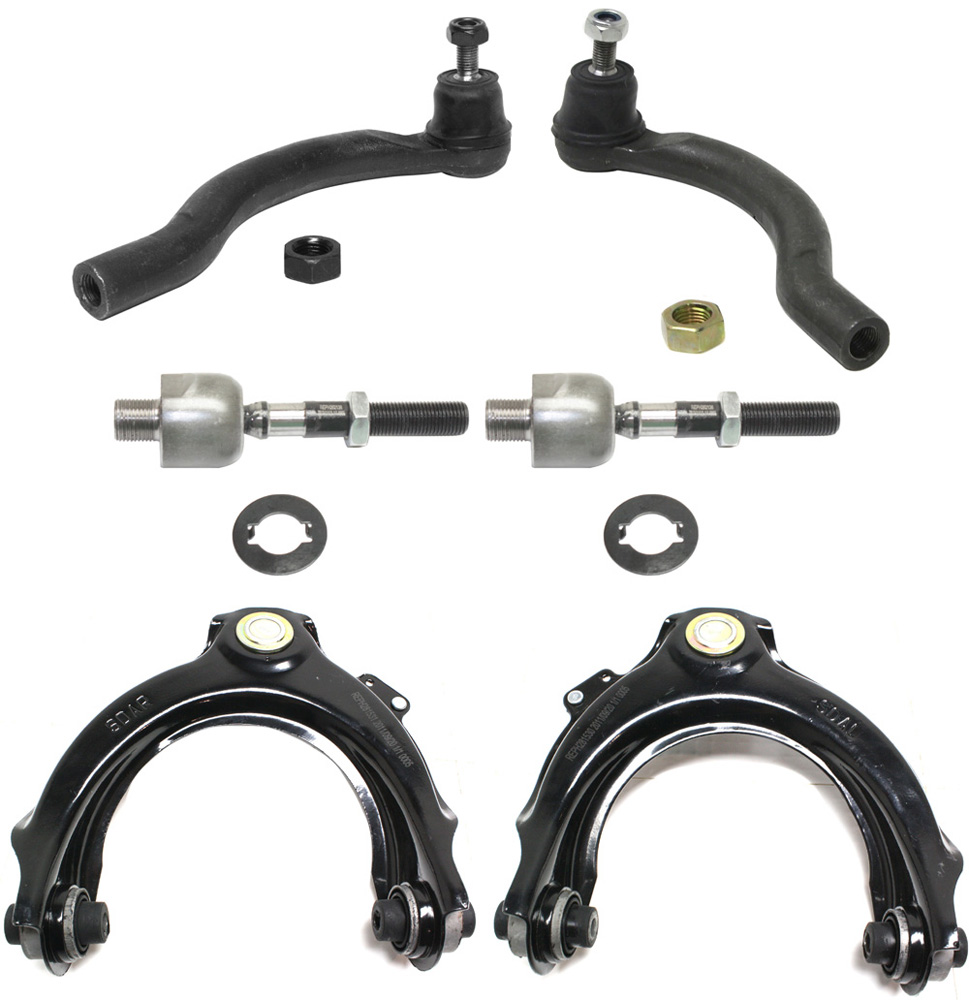 AM ACCORD 03-07 TSX 04-08 FRONT CONTROL ARM KIT RH AND LH Upper w ball joint s 6 pc Kit with Tie Rod End SKU KIT 091218-16 OEM 51460SDAA01-51460SECA01-51450S