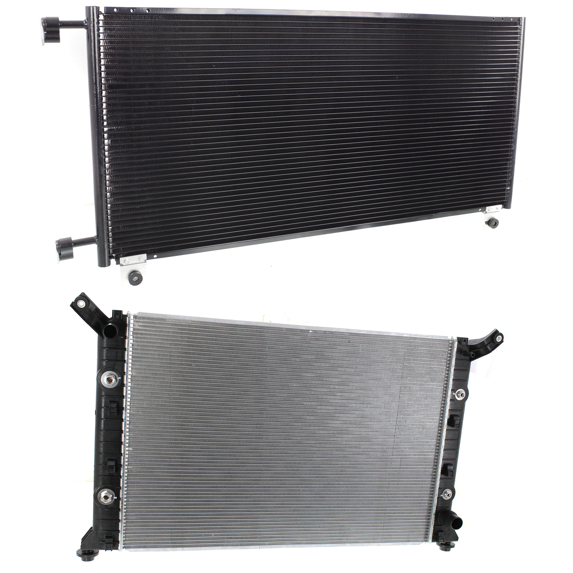 AM SUBURBAN 2500-11-13 RADIATOR 2 pc kit 8 Cyl 6.0L Eng. with A C Condenser SKU KIT 091223-67 Partslink GM3010566 GM3030161 OEM 84179524-20913752