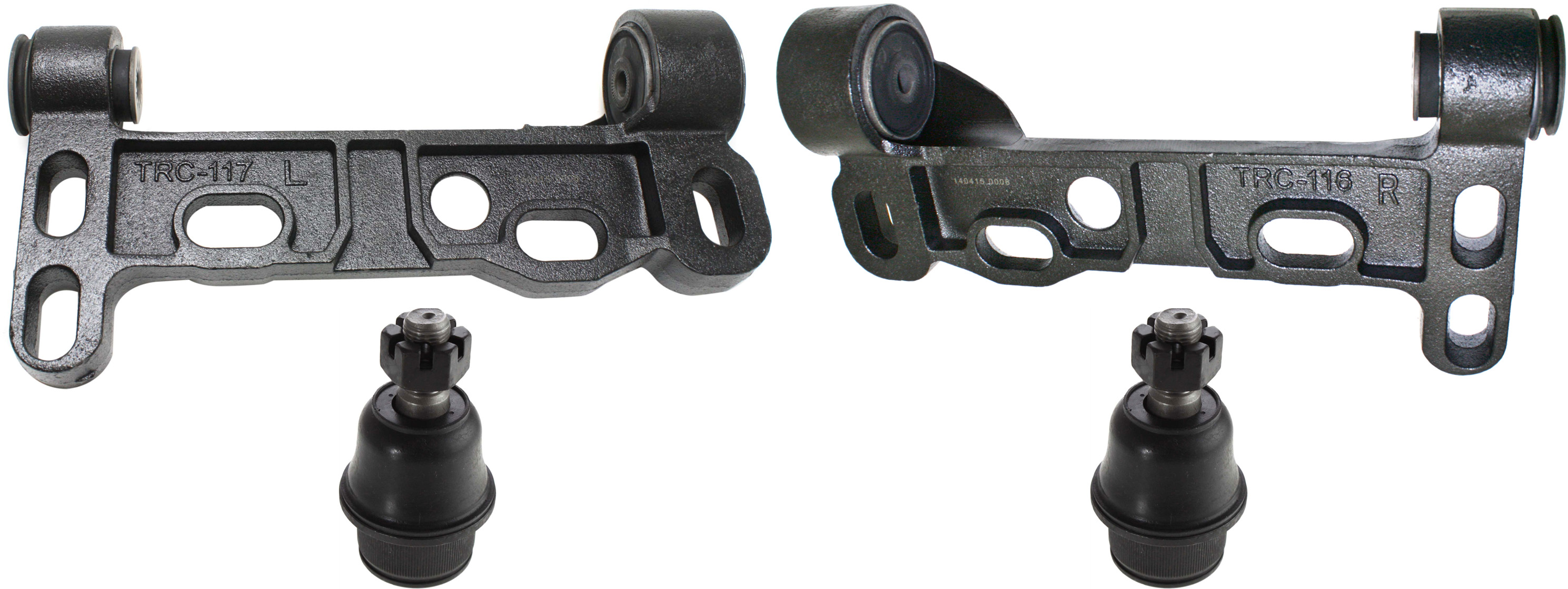 AM ENVOY TRAILBLAZER 02-09 FRONT CONTROL ARM KIT RH AND LH Lower w ball joint s 4 pc Kit with Control Arm Bracket Ball Joint SKU KIT 091316-04 OEM 104335-2601560-5051296-2215731