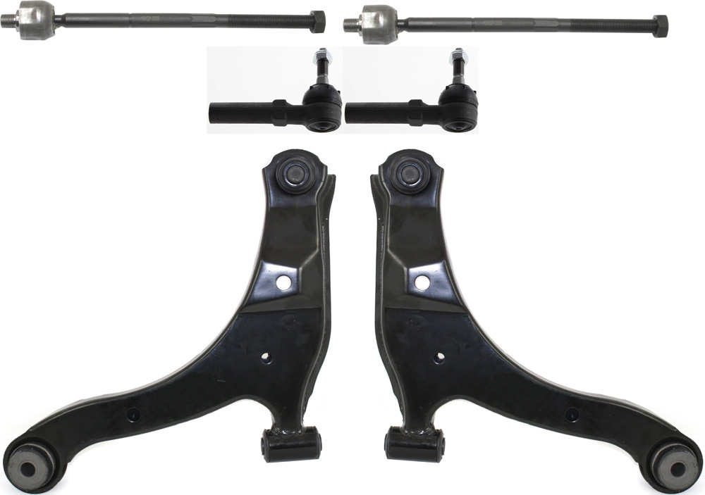 AM NEON 00-05 FRONT CONTROL ARM KIT RH AND LH Lower w ball joint s 6 pc Kit with Tie Rod End SKU KIT 091317-22 OEM 5272236AM 5272236-5272236AB 52