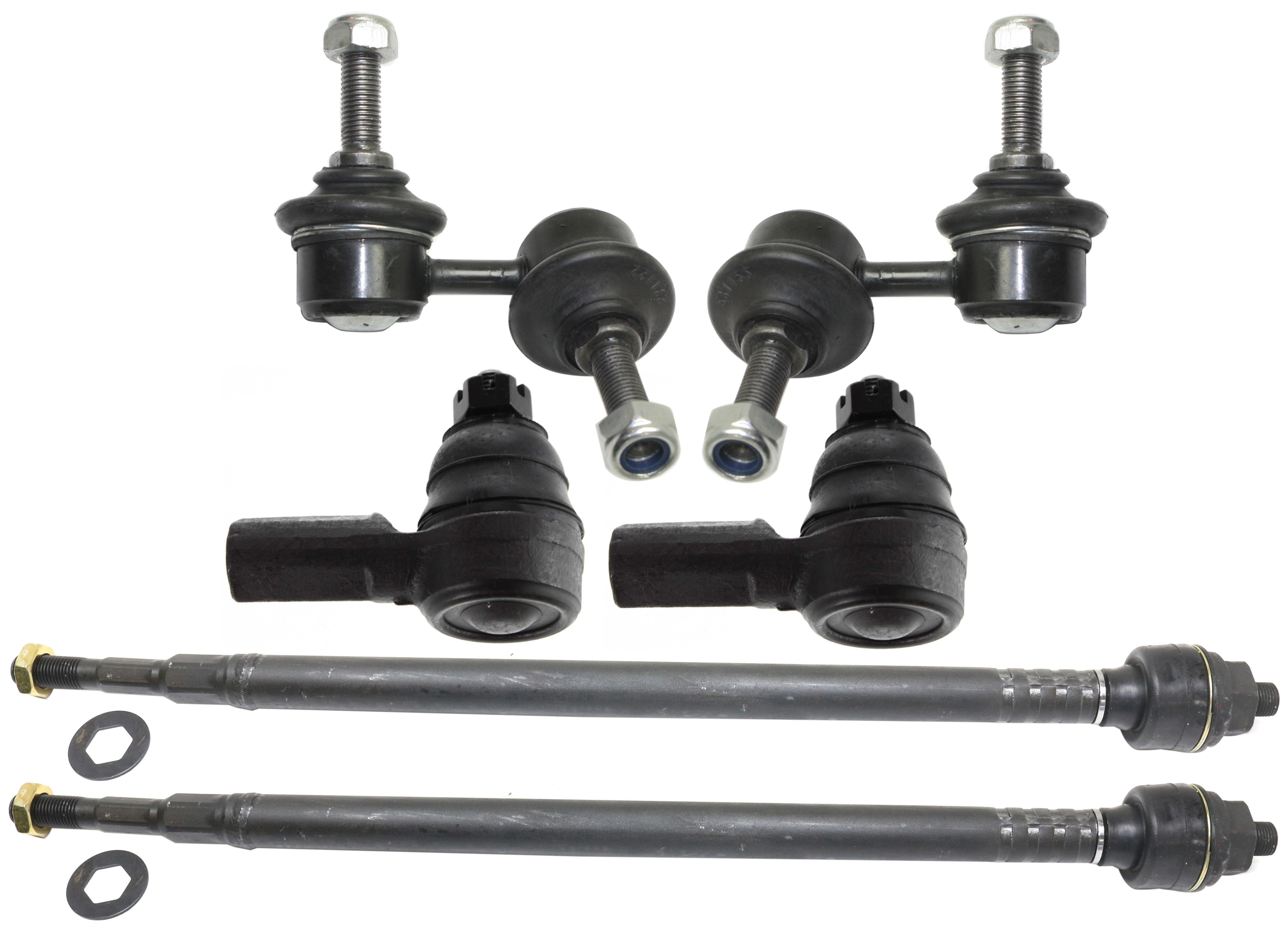 AM EL CIVIC 01-05 FRONT SUSPENSION KIT RH AND LH 6 Pc Kit with Sway Bar Links and Tie Rod Ends SKU KIT 091317-26 OEM 18401-1014858-2651542-5451333