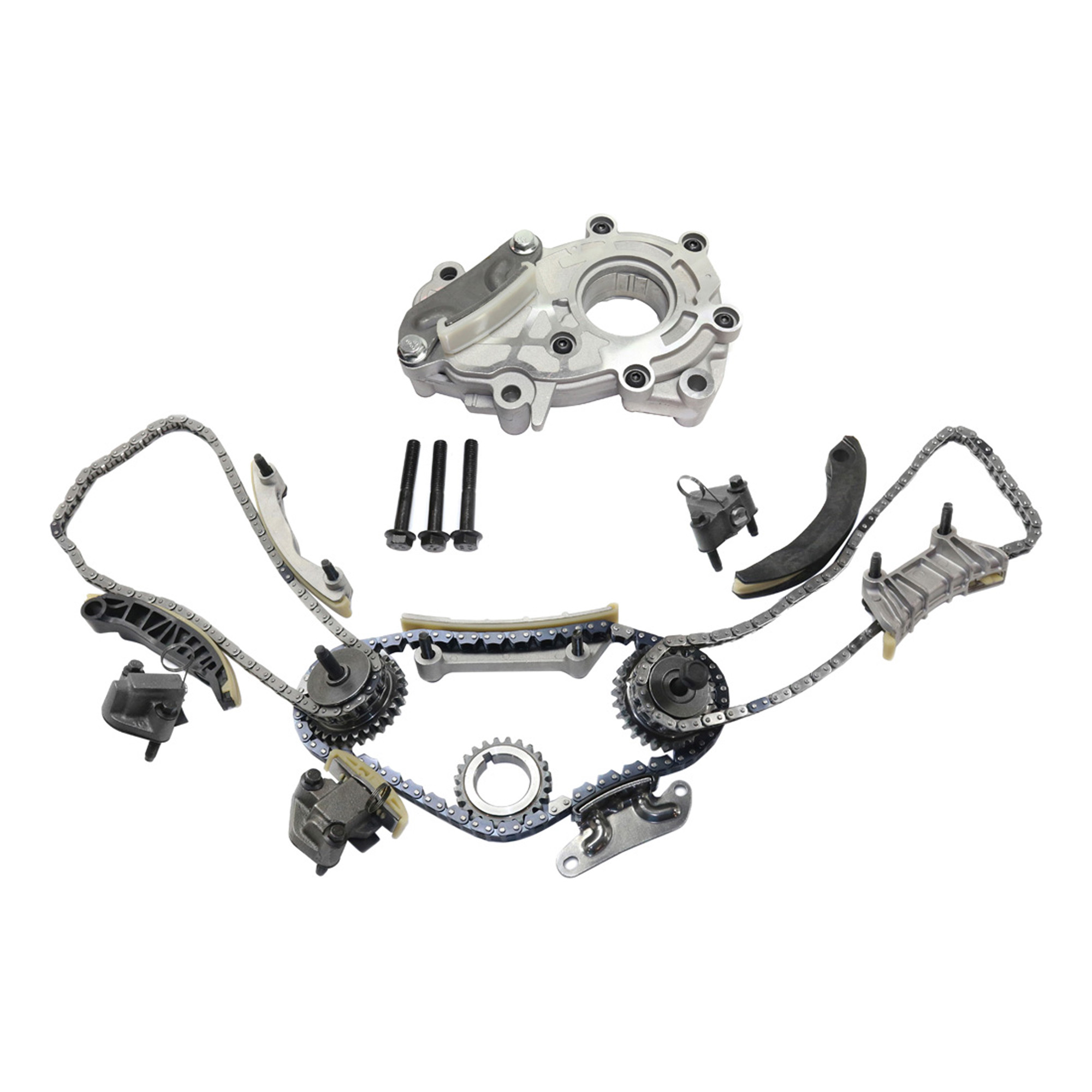 AM CTS 04-07 AURA 07-07 TIMING CHAIN KIT 2 pc Kit with Oil Pump SKU KIT 091317-51
