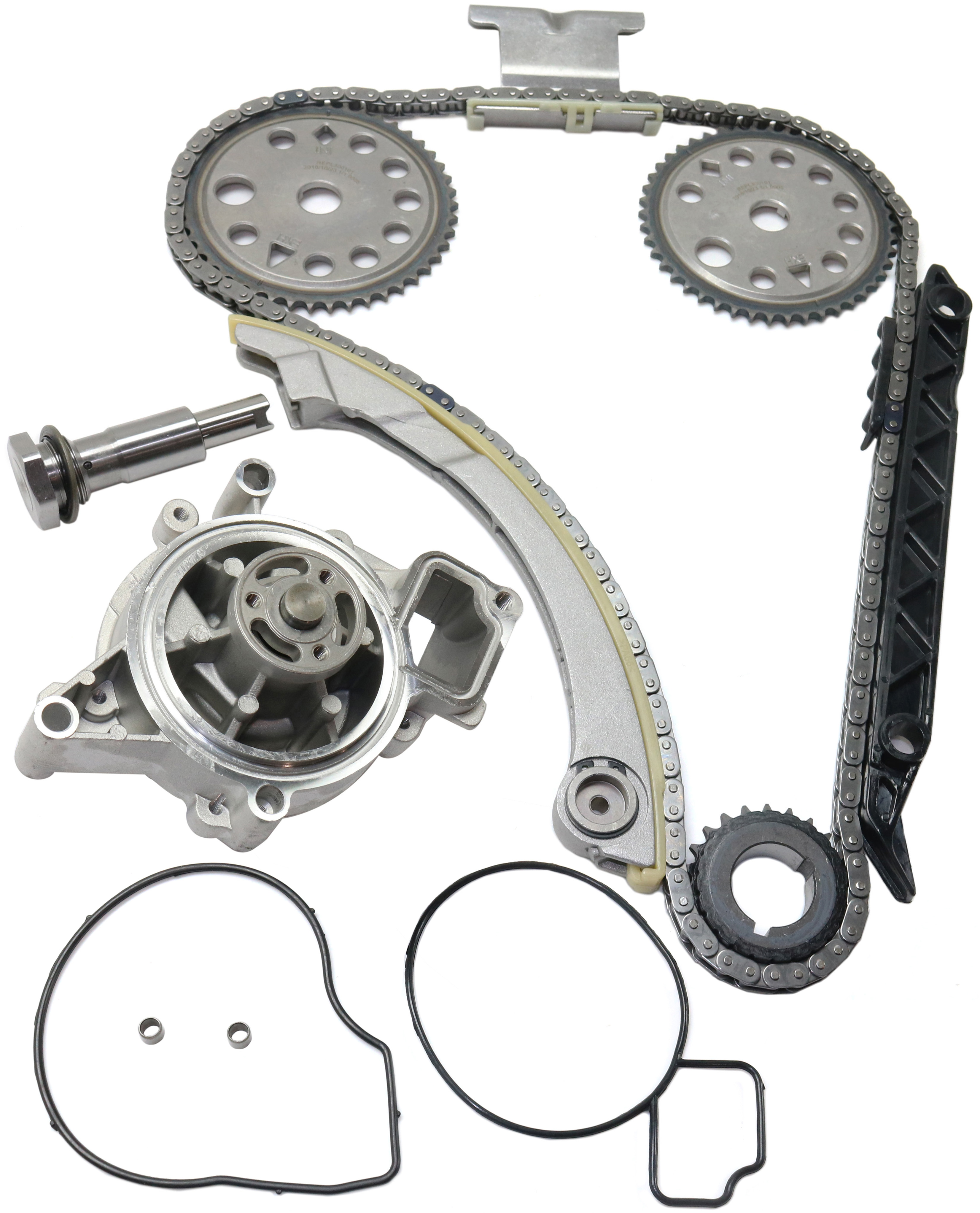 AM L SERIES 00-04 MALIBU 04-10 TIMING CHAIN KIT 2 pc Kit with Water Pump SKU KIT 091317-57 OEM 12630084-24439798