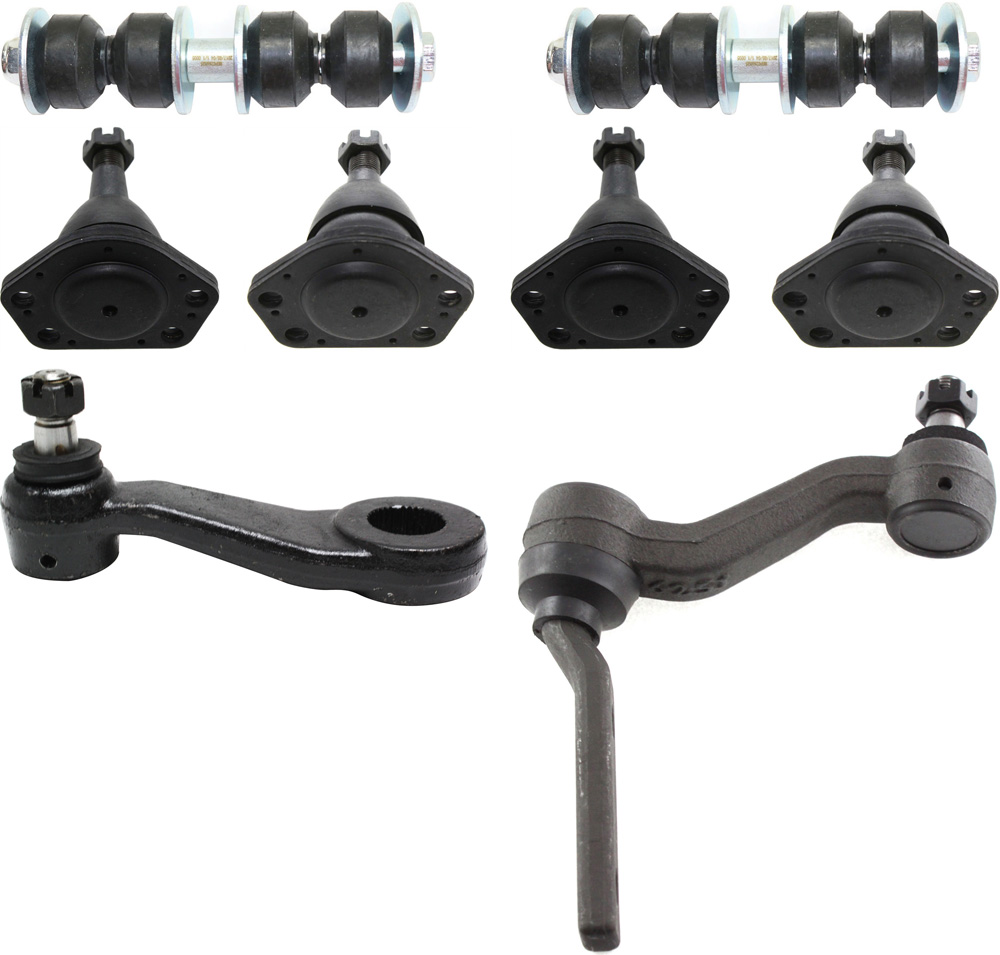 AM BLAZER JIMMY 98-05 FRONT SUSPENSION KIT 8 pc kit with Ball Joint Idler Arm Pitman Arm and Sway Bar Link SKU KIT 091417-31 OEM 10390-286004-2601274-5051104-1