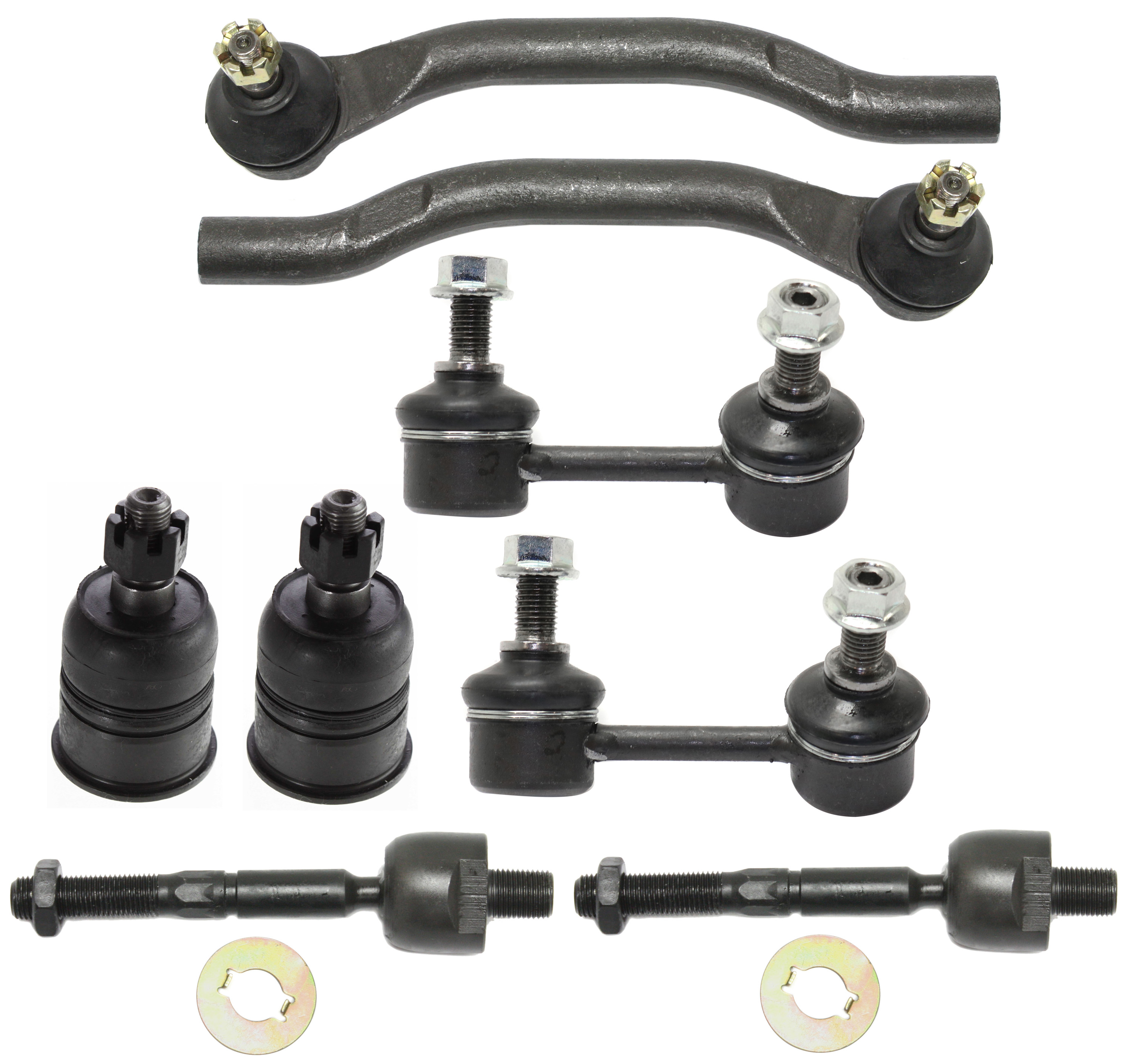 AM ACCORD 98-02 TL 99-03 FRONT SUSPENSION KIT RH AND LH 8 pc kit with Ball Joints Sway Bar Links and Tie Rod Ends SKU KIT 091417-35 Partslink AC4520100 OEM 104170-254006-1014102-26013