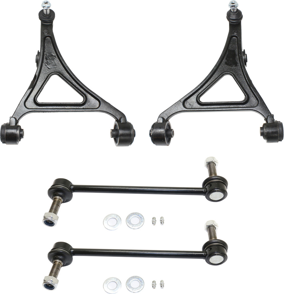 AM CHRYSLER 300-05-10 FRONT CONTROL ARM KIT RH AND LH Lower w ball joint s 4 pc Kit with Sway Bar Link SKU KIT 091417-46 OEM 4895041AC 4895041AB 4895040AC
