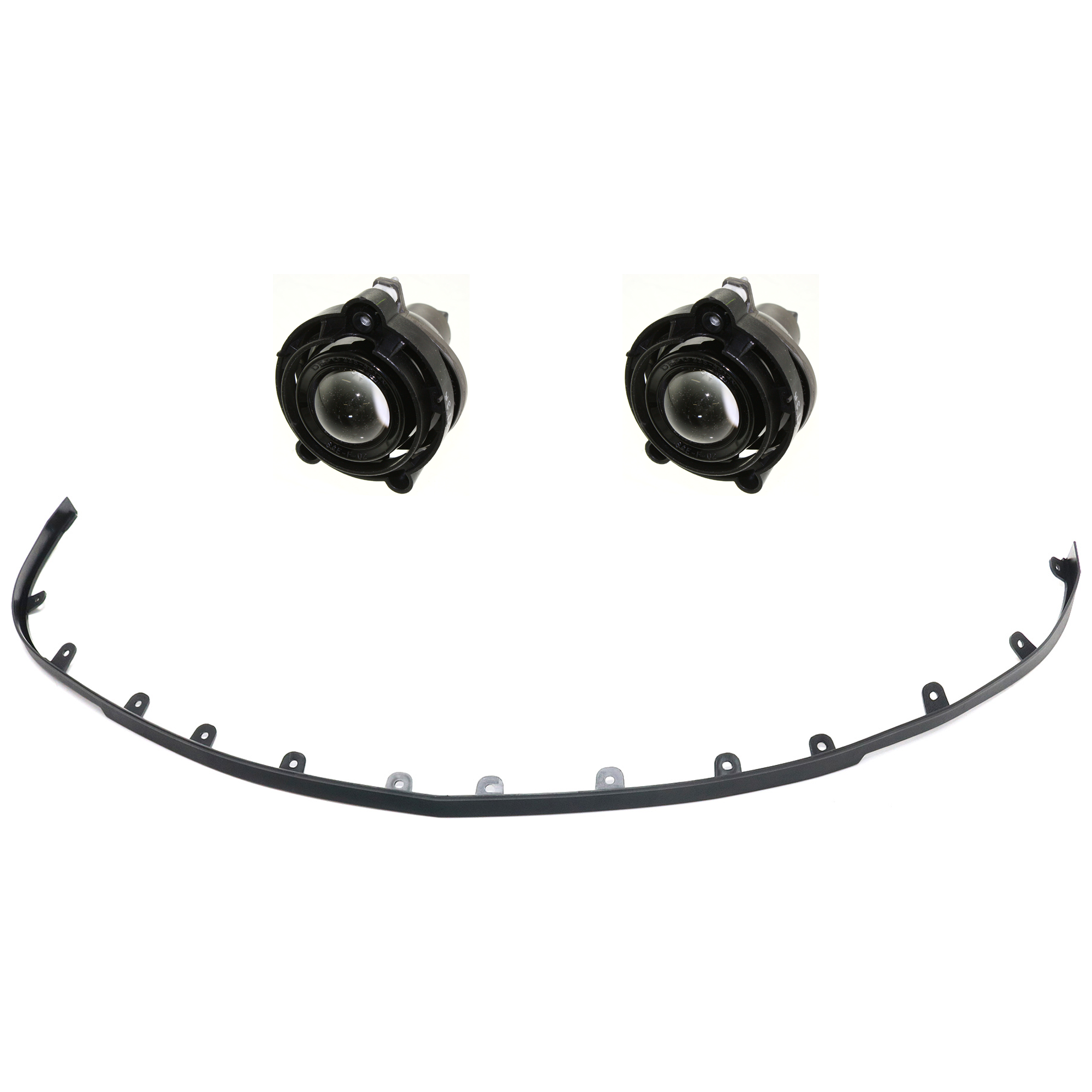 AM EQUINOX 10-15 FRONT LOWER VALANCE Plastic Textured 3 Pc kit with Fog Lights SKU KIT 091523-01 Partslink GM1092249 GM2593157 OEM 20849309-10335108