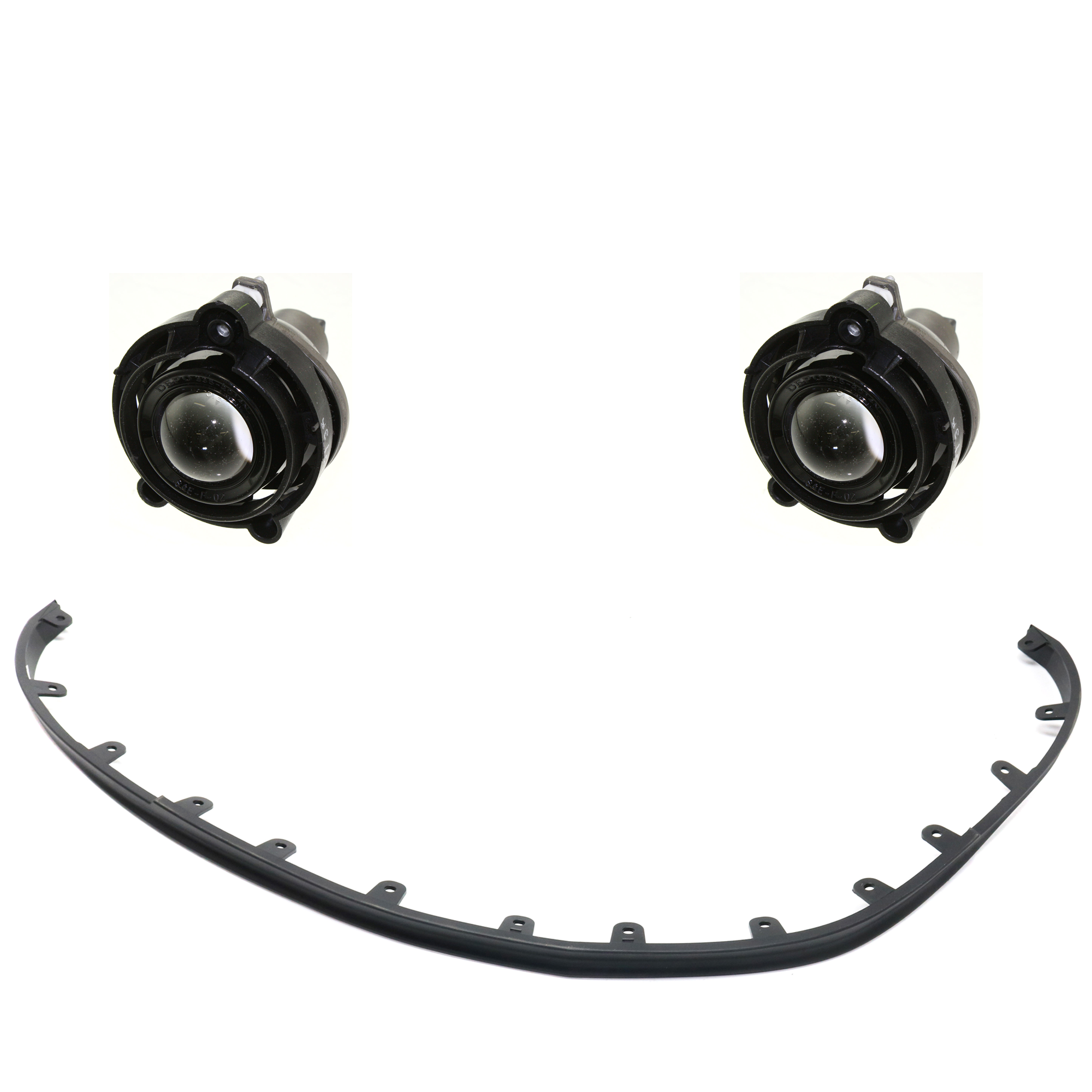 AM EQUINOX 10-15 FRONT LOWER VALANCE Plastic Textured 3 Pc kit with Fog Lights CAPA SKU KIT 091523-02 Partslink GM1092249C GM2593157C OEM 10335108-20849309
