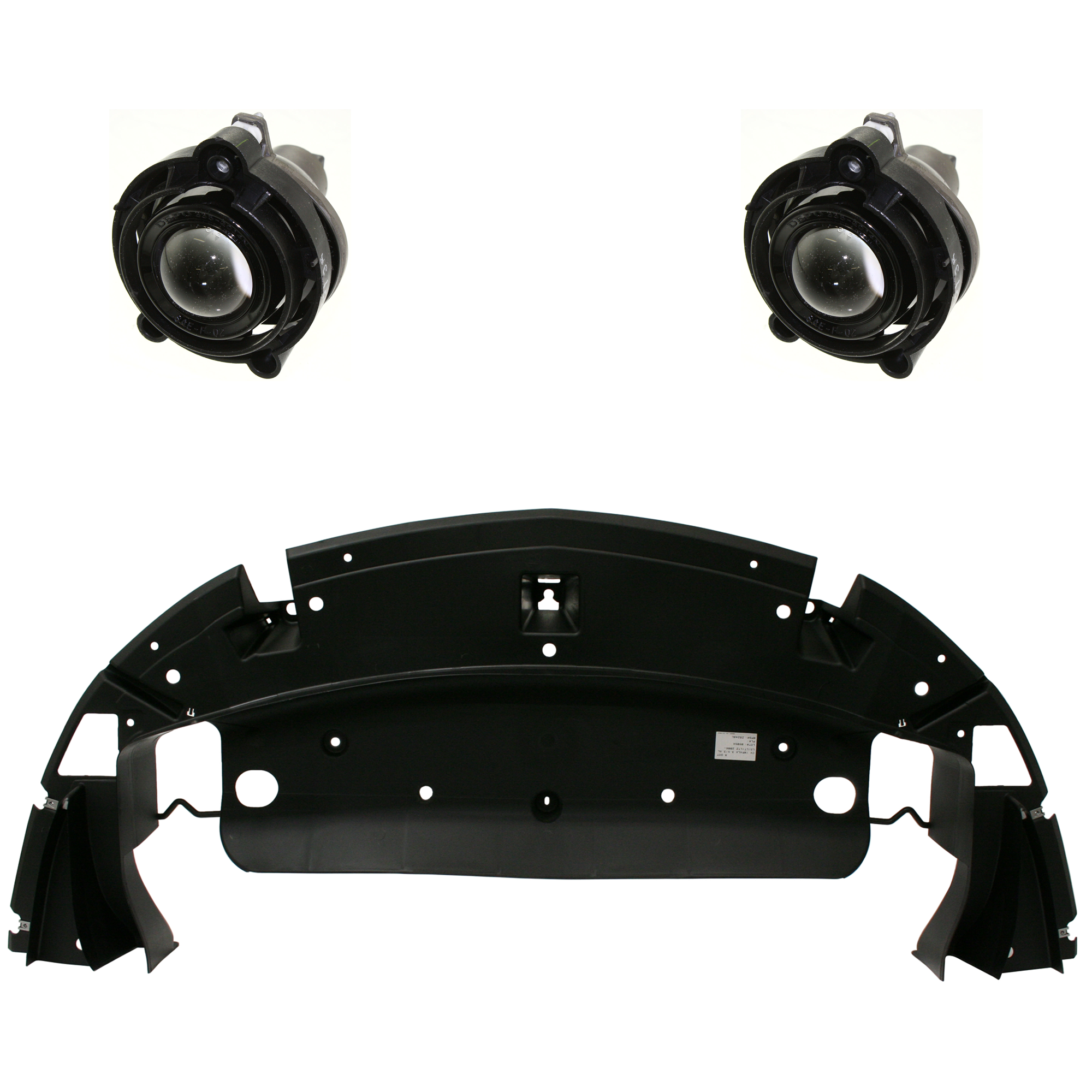 AM IMPALA 06-13 IMPALA LIMITED 14-16 FRONT LOWER VALANCE Plastic Textured 3 Pc kit with Fog Lights SKU KIT 091523-03 Partslink GM1007109 GM2593157 OEM 22744452-10335108