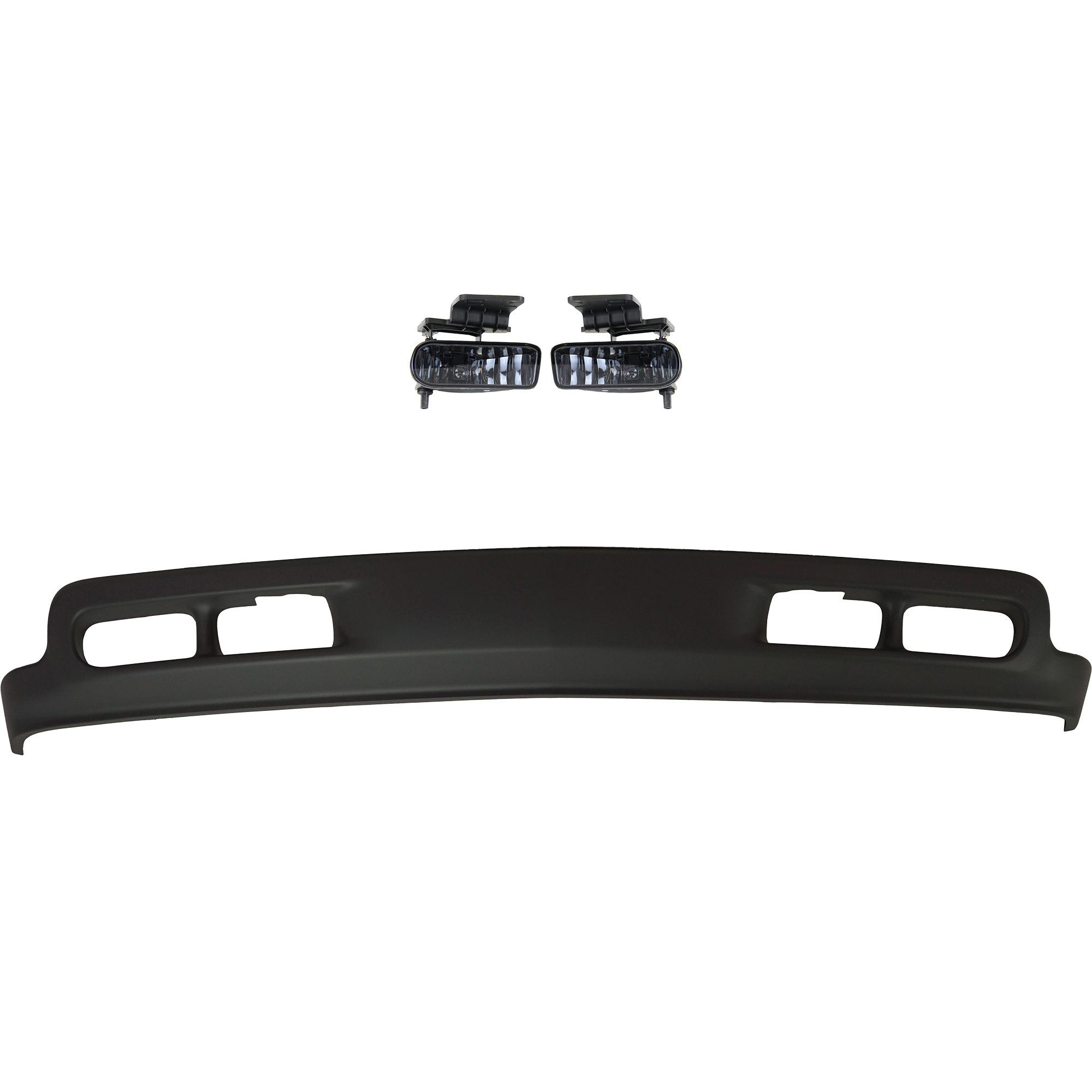 AM SILVERADO 1500-99-02 TAHOE 00-06 FRONT FOG LAMP RH AND LH Assembly Halogen 3 pc Kit w Valance SKU KIT 091523-05 Partslink GM1092167 OEM 15005294