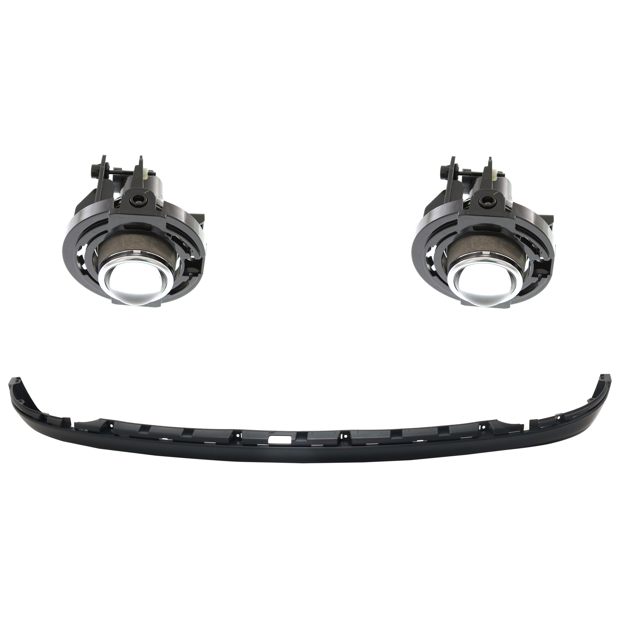 AM GRAND CHEROKEE 17-21 FRONT VALANCE 3 Pc kit Plastic Primed with Fog Light SKU KIT 091523-08 OEM 6CK19TZZAA 5182021AB PFM